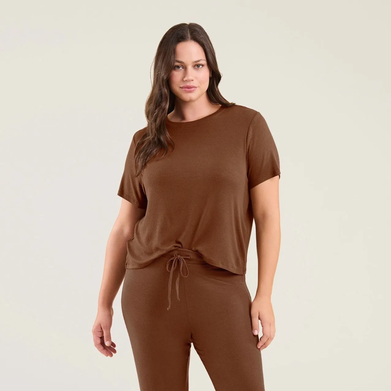 Ribbed Pajama Set | Chocolate sold by nuuds