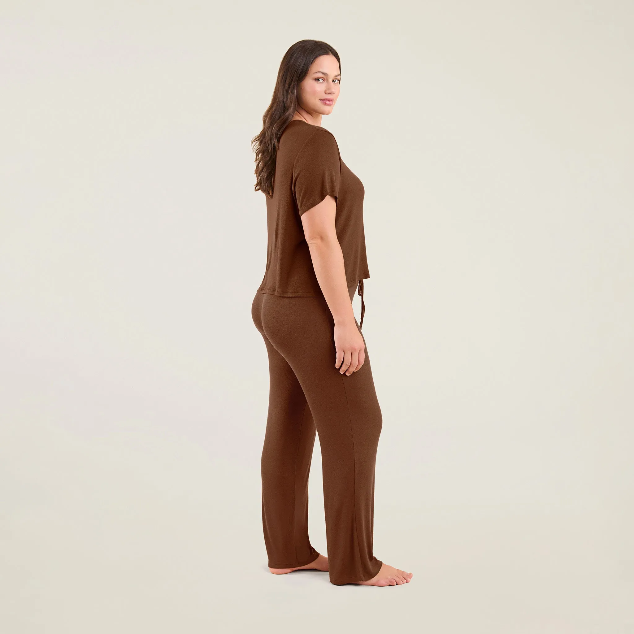 Ribbed Pajama Set | Chocolate sold by nuuds product image thumbnail 3