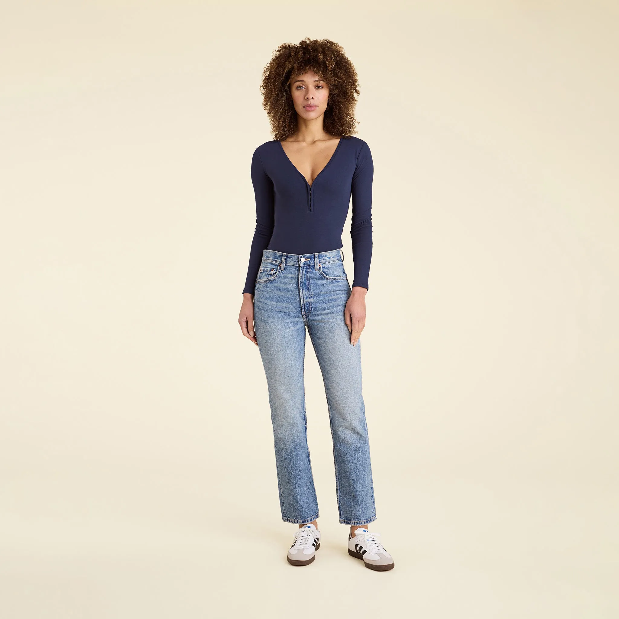 Hook & Eye Bodysuit | Navy sold by nuuds product image thumbnail 2