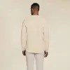 Long Sleeve Curved Hem T-Shirt | Bone sold by nuuds