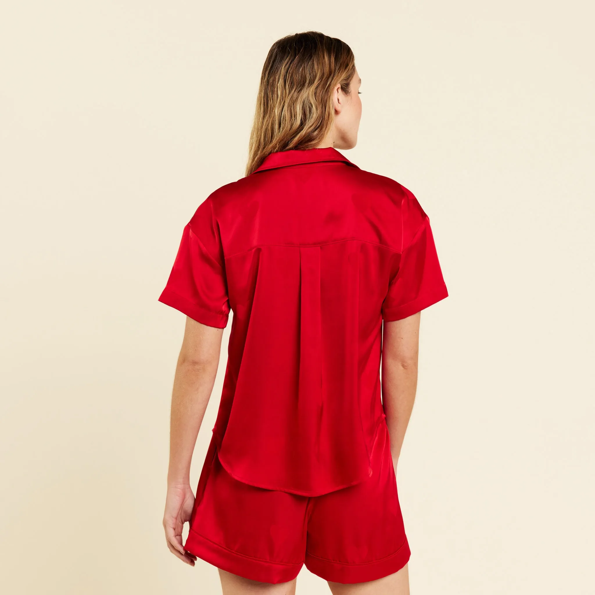 Heart Pajama Set | Cherry sold by nuuds product image thumbnail 4