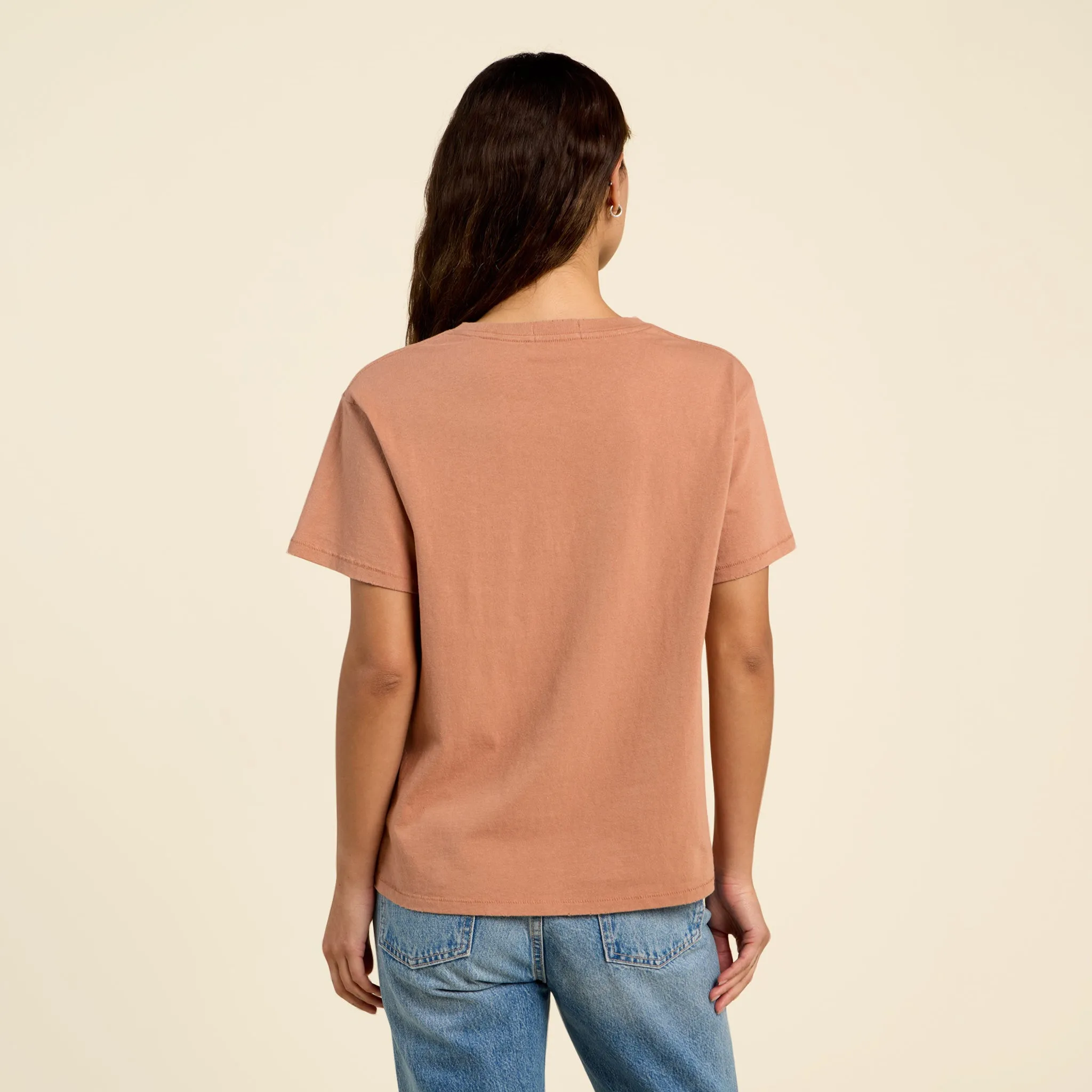 Vintage Cotton Everyday T-Shirt | Clay sold by nuuds product image thumbnail 4