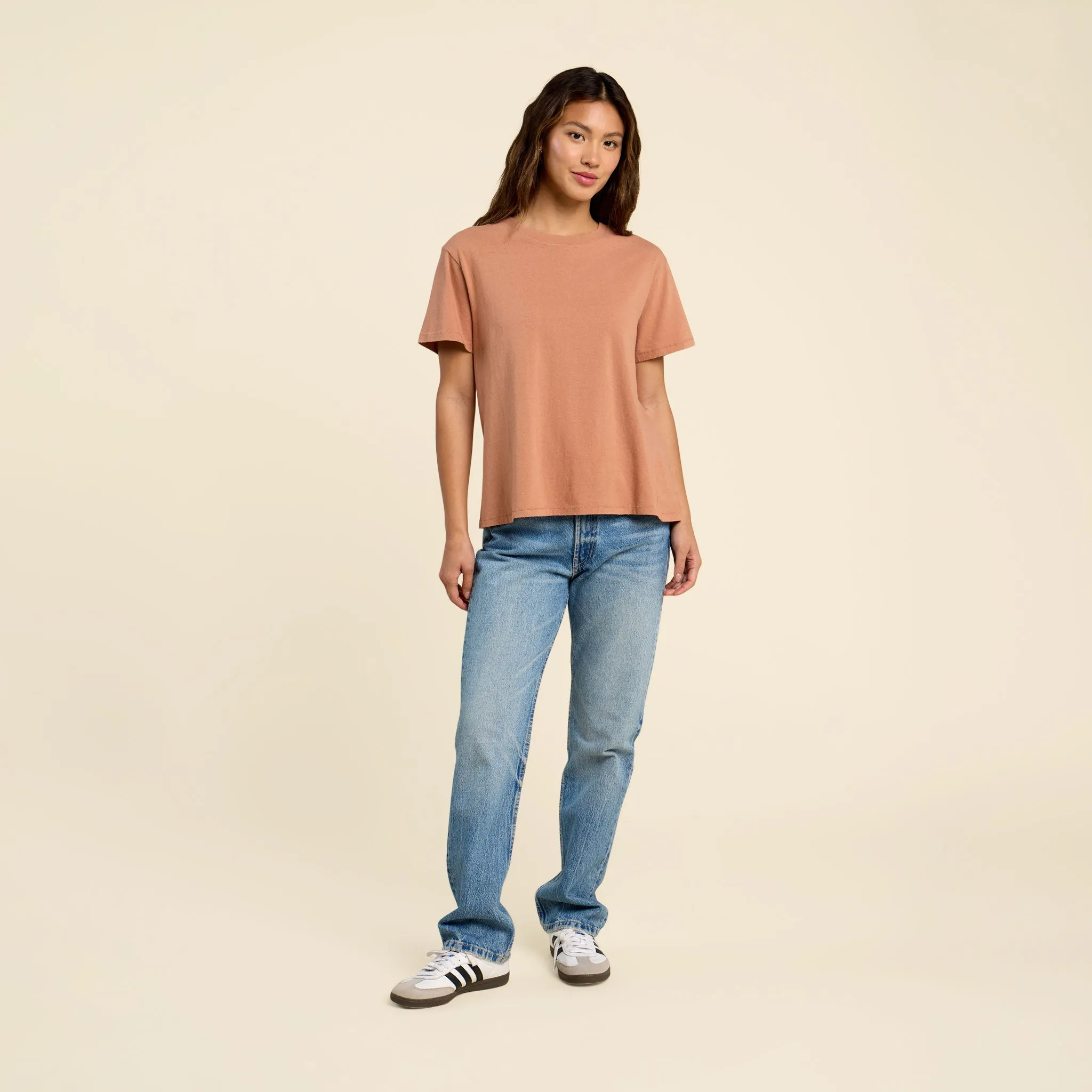 Vintage Cotton Everyday T-Shirt | Clay sold by nuuds product image thumbnail 2