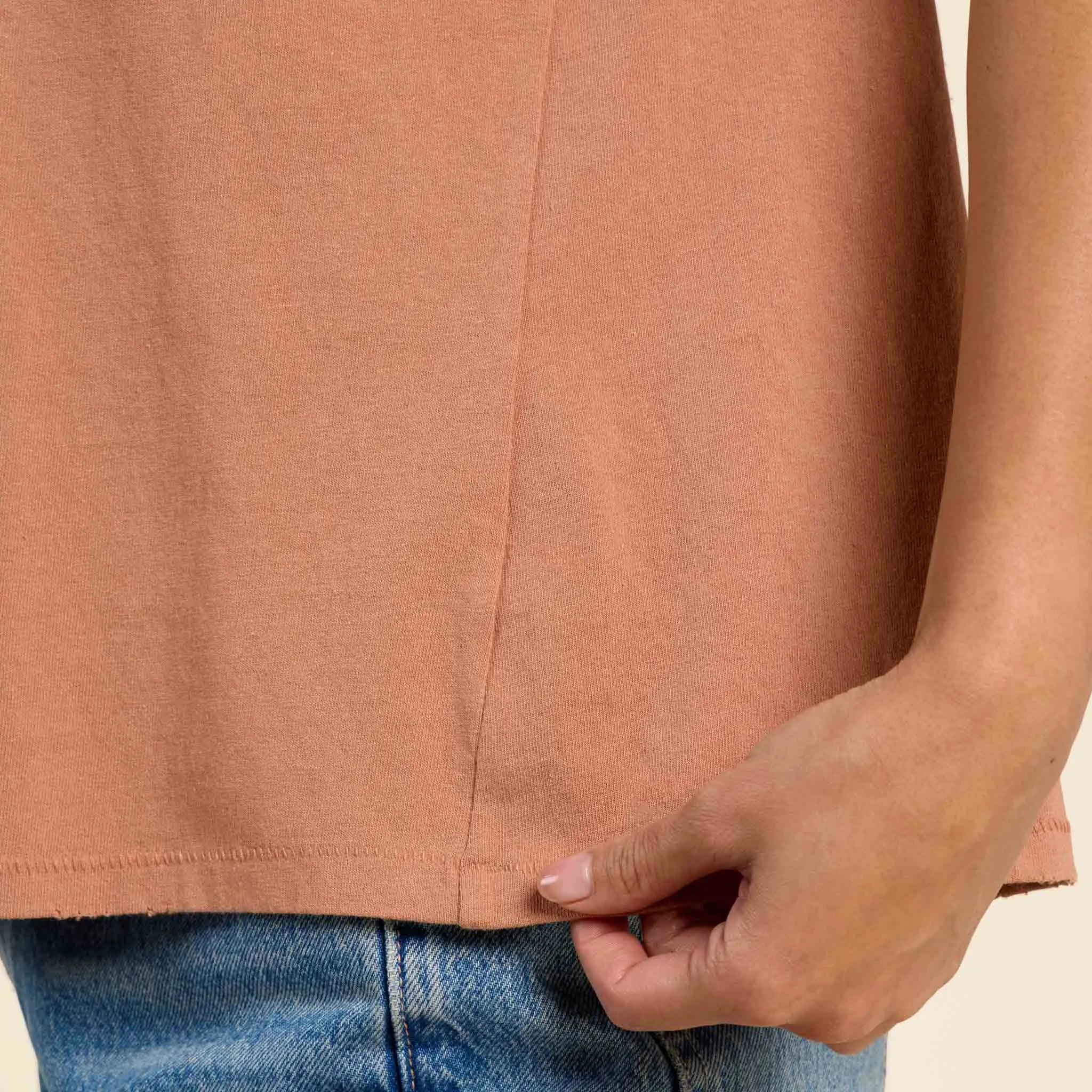 Vintage Cotton Everyday T-Shirt | Clay sold by nuuds product image thumbnail 5