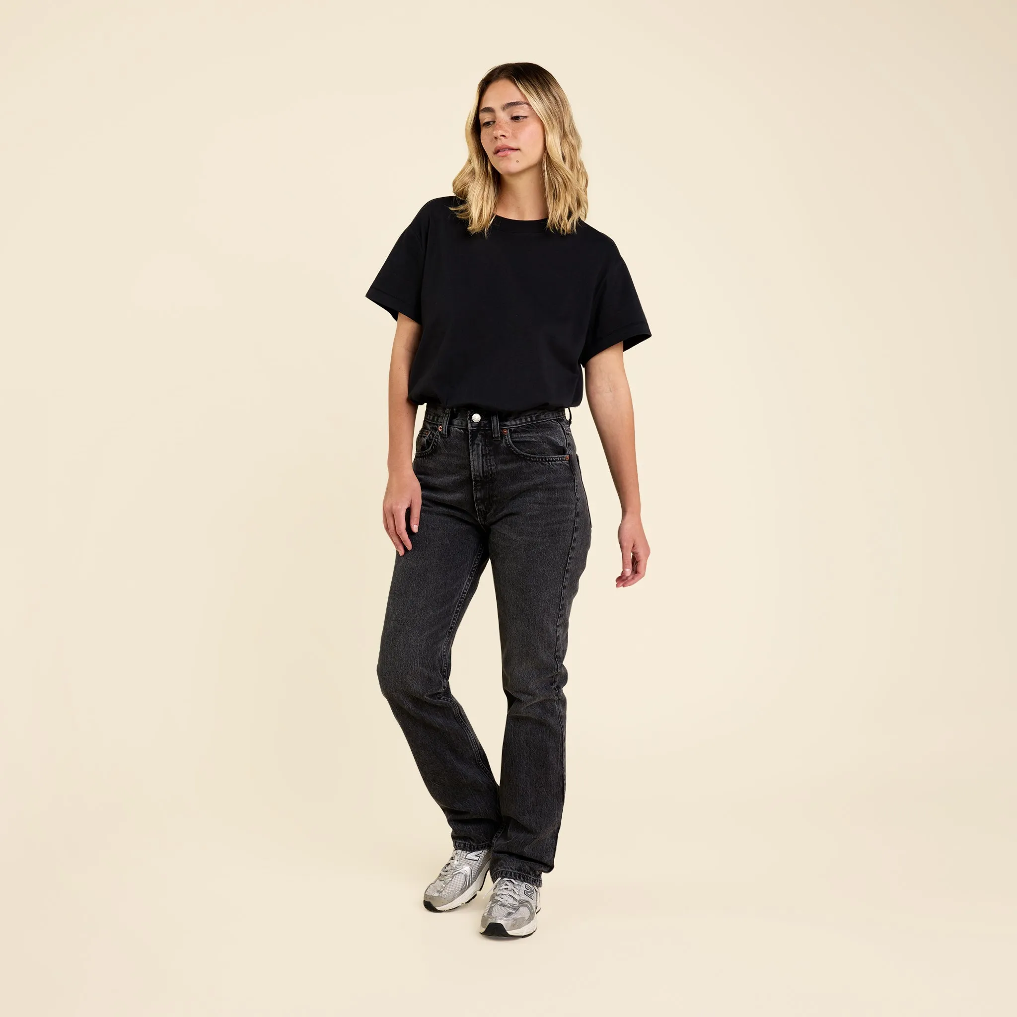 Soft Cotton Everyday T-Shirt Bodysuit | Black sold by nuuds product image thumbnail 2