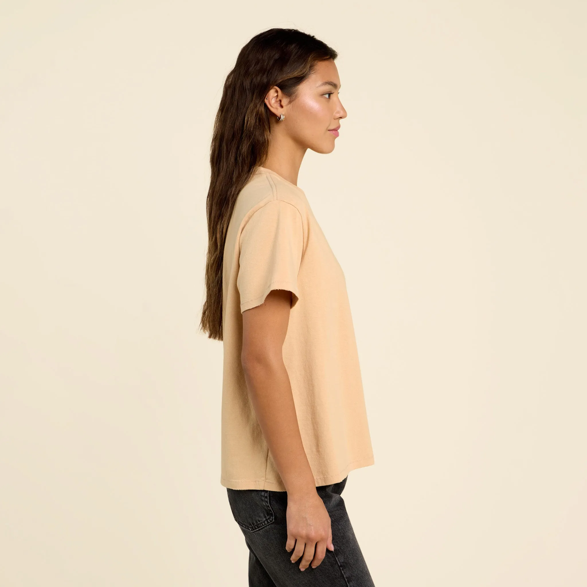 Vintage Cotton Everyday T-Shirt | Oat sold by nuuds product image thumbnail 3