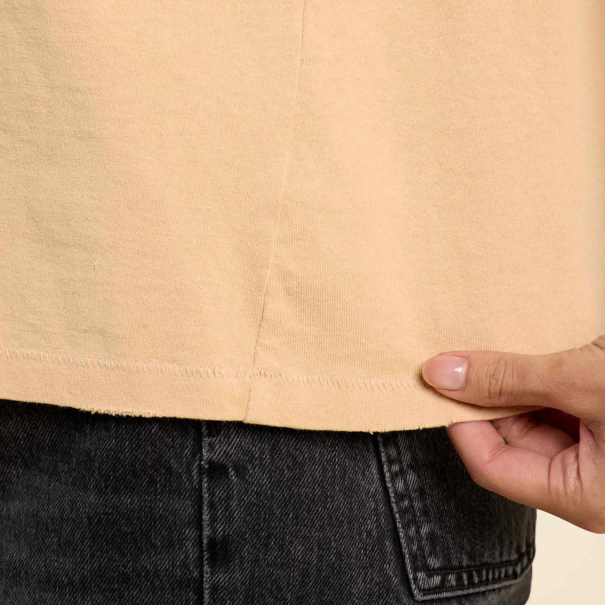 Vintage Cotton Everyday T-Shirt | Oat sold by nuuds product image thumbnail 5