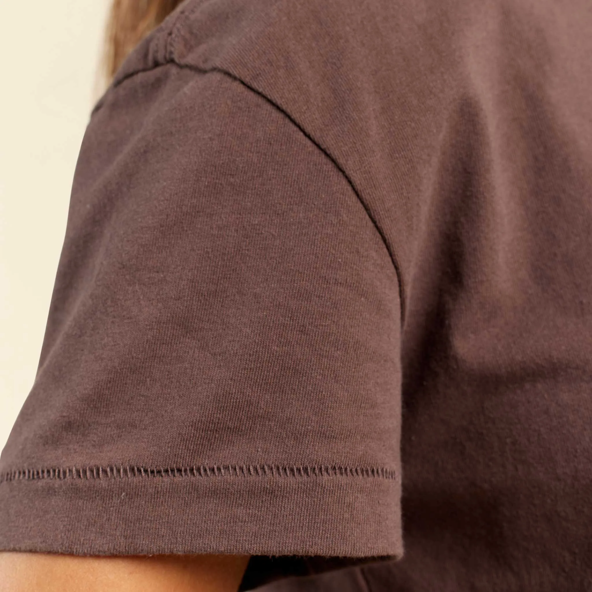 Vintage Cotton Cropped Tee | Coffee sold by nuuds product image thumbnail 5