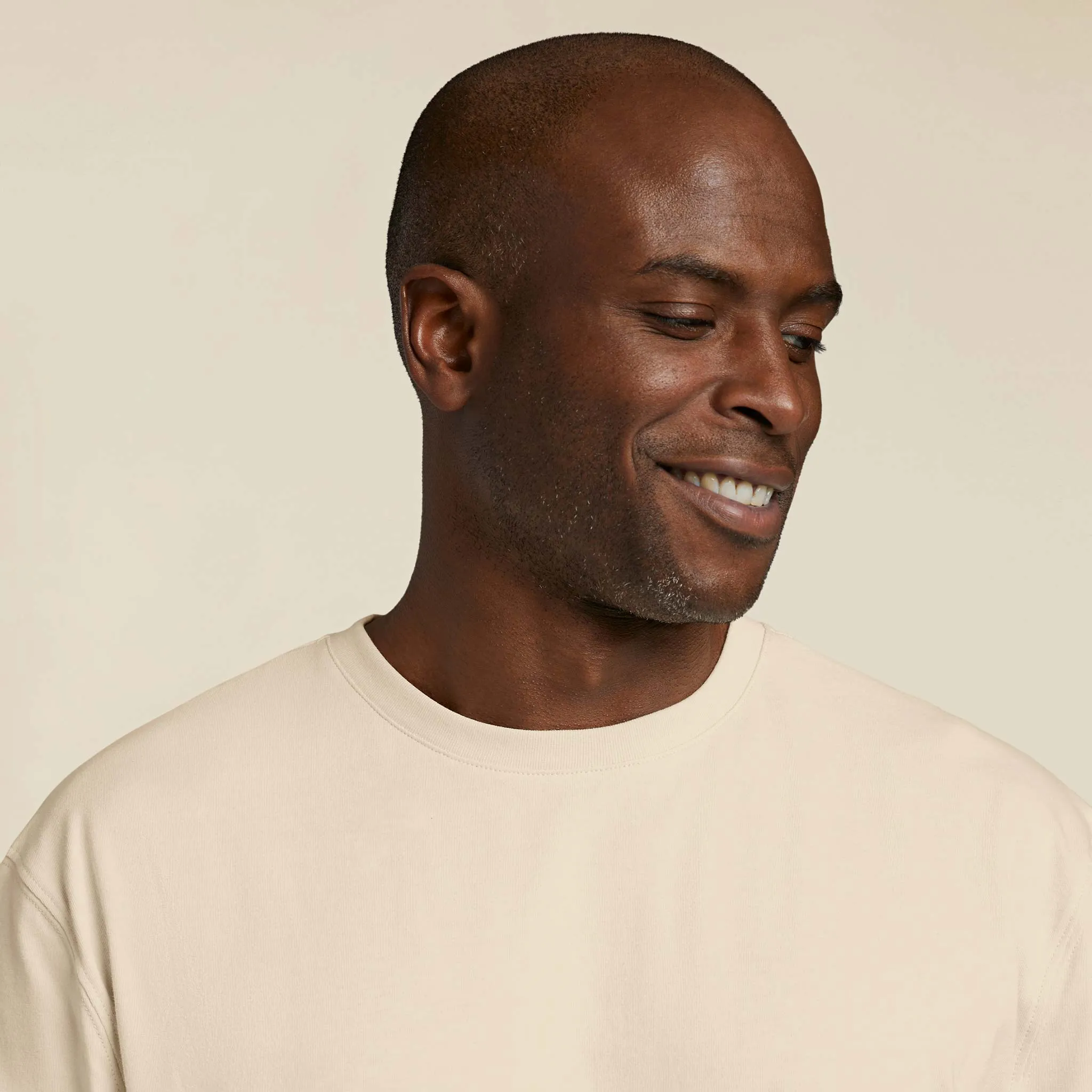 Long Sleeve Boxy Tee | Bone sold by nuuds product image thumbnail 5