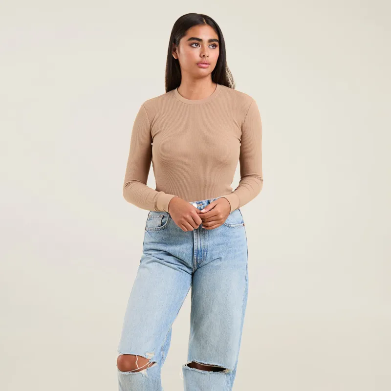 Waffle Bodysuit | Cinnamon sold by nuuds