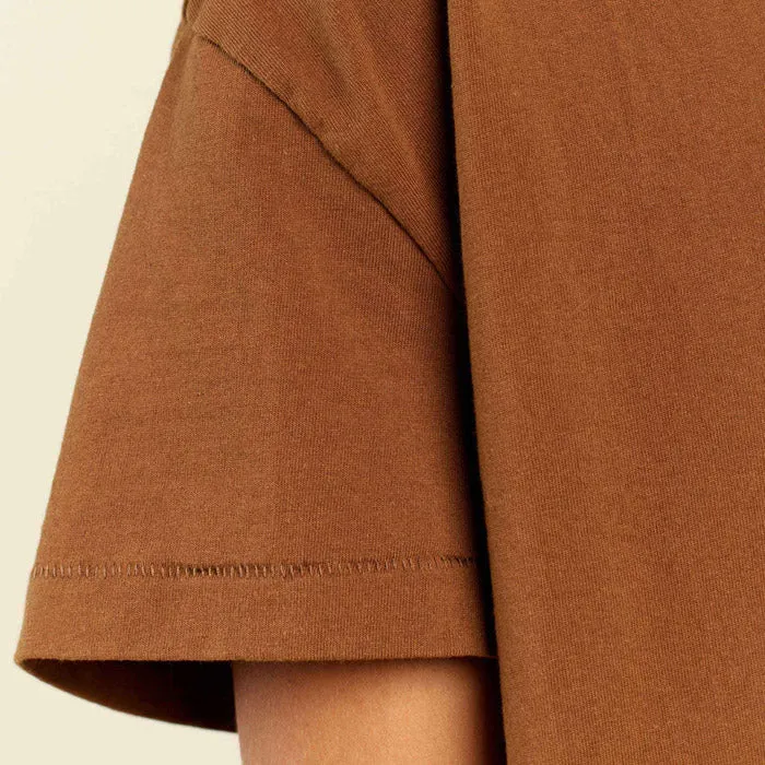 Vintage Cotton Cropped Tee | Chocolate sold by nuuds product image thumbnail 5