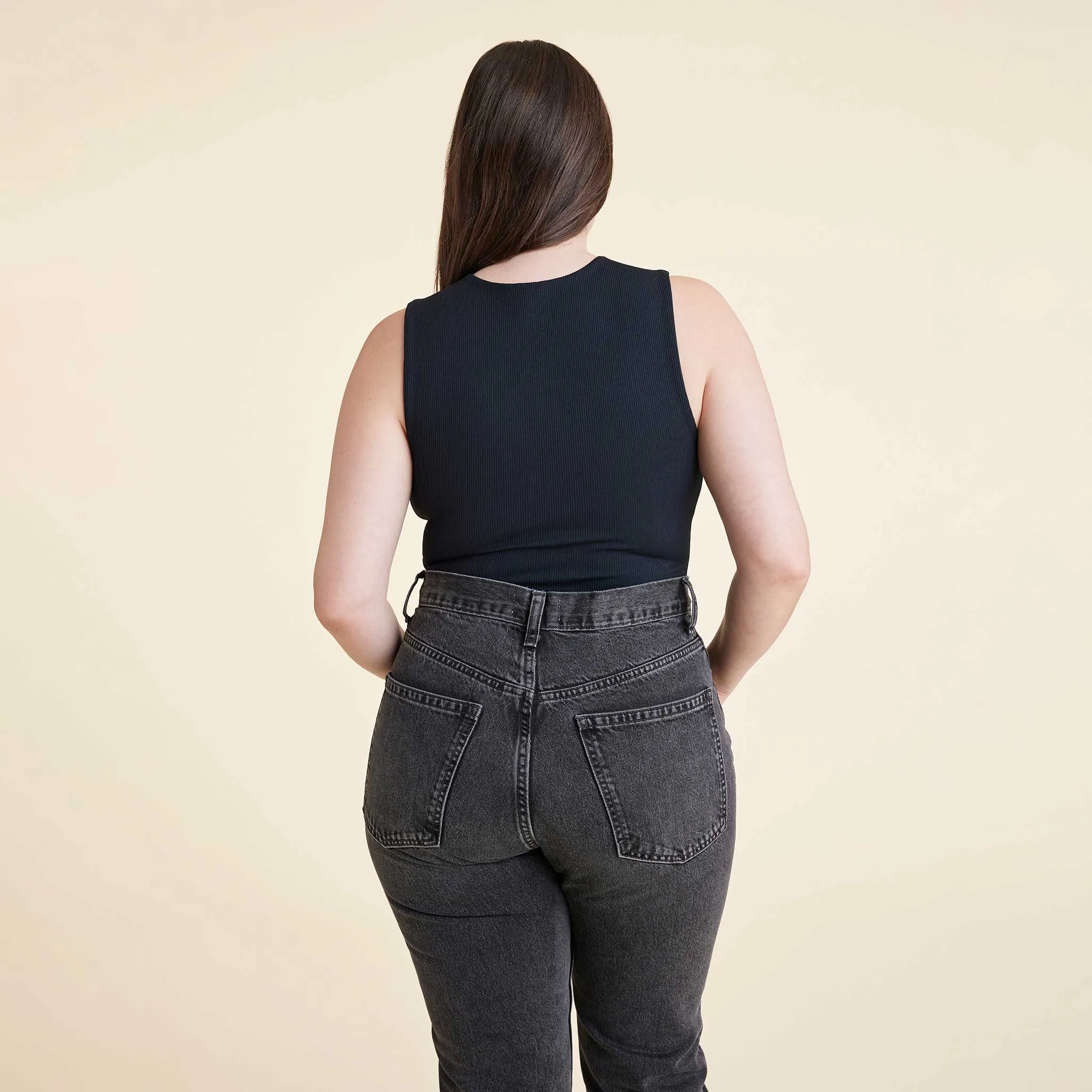 Ribbed Crewneck Tank Bodysuit sold by nuuds product image thumbnail 3