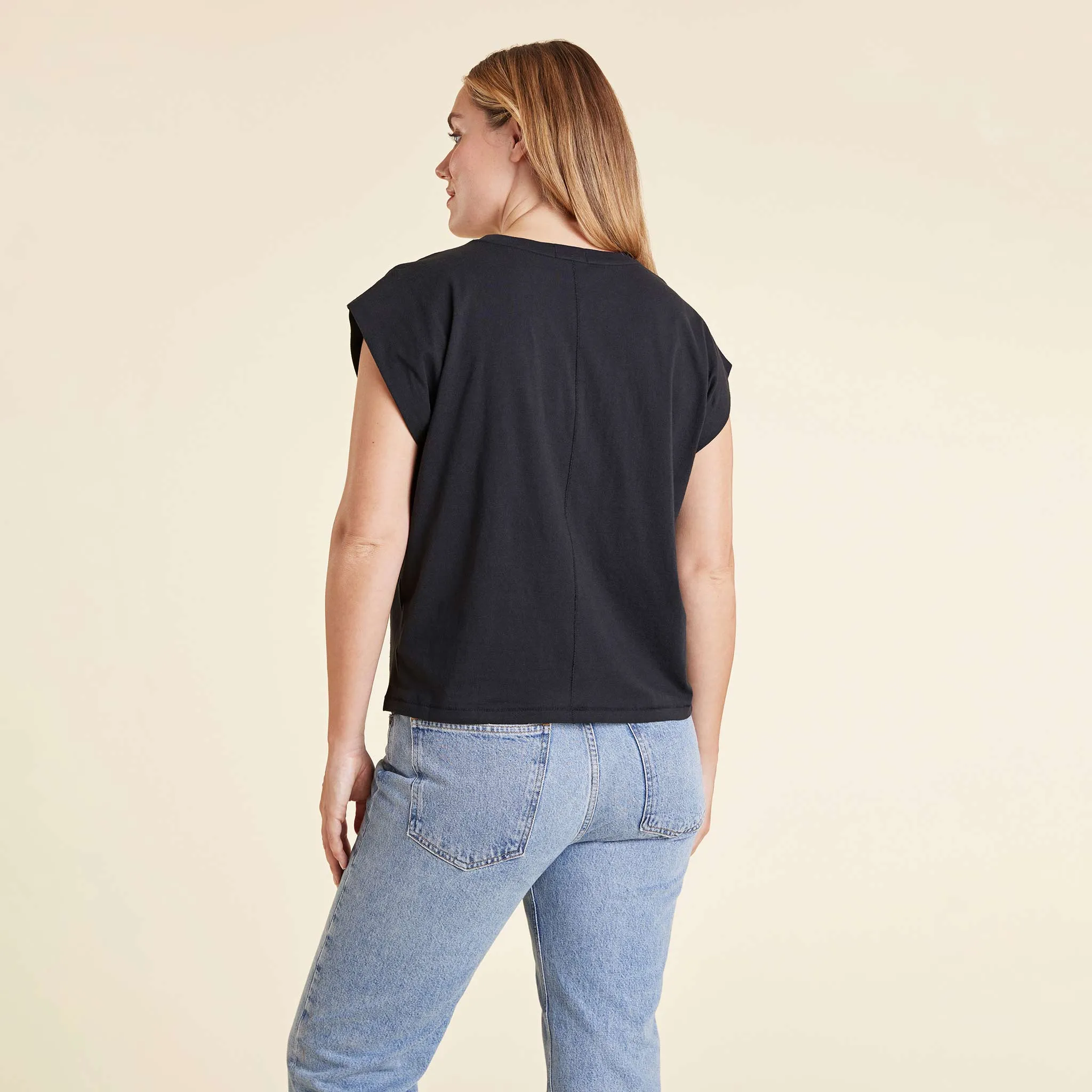 Soft Cotton Muscle Tee | Black sold by nuuds product image thumbnail 4