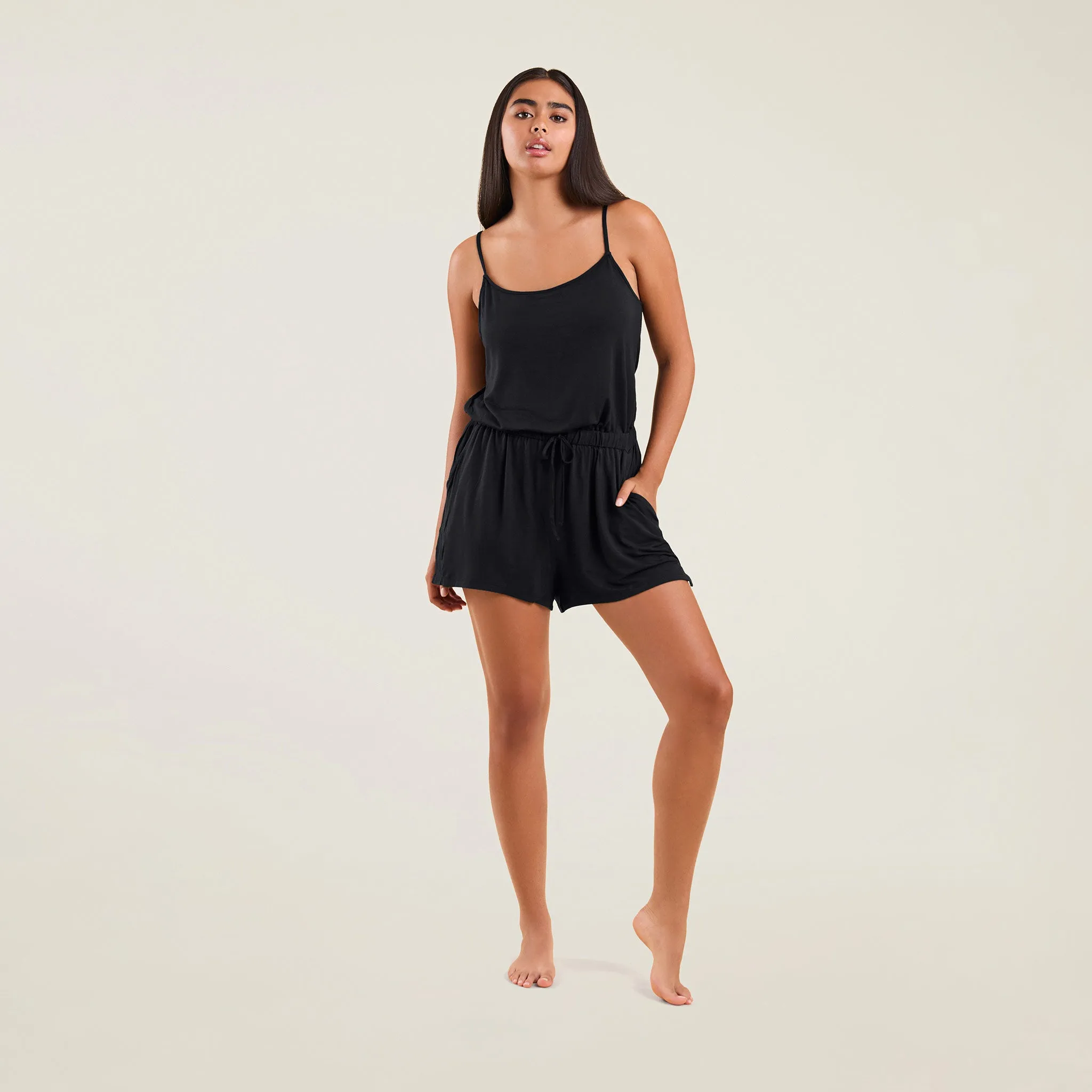 Sleep Romper | Black sold by nuuds product image thumbnail 2