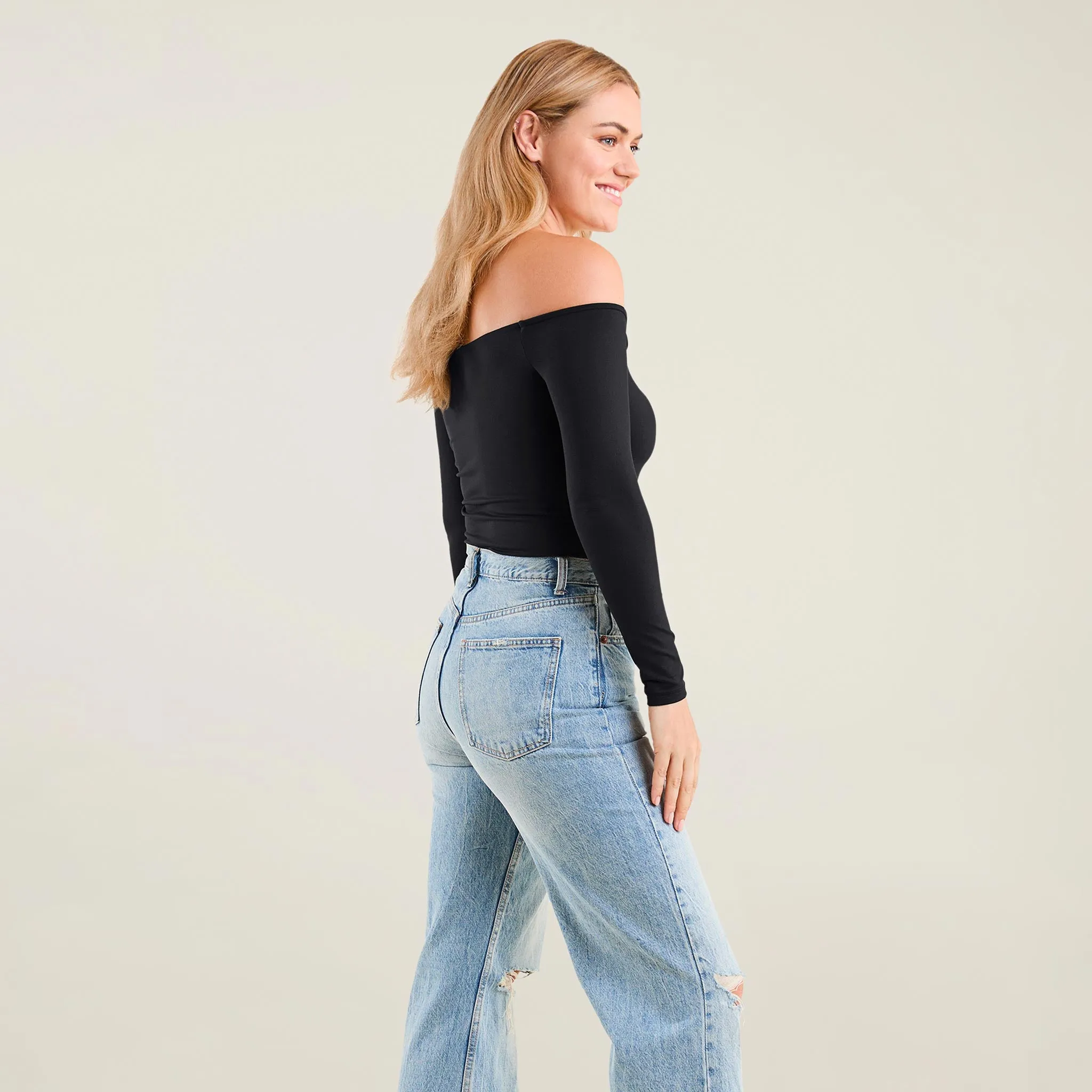 Off The Shoulder Bodysuit sold by nuuds product image thumbnail 2