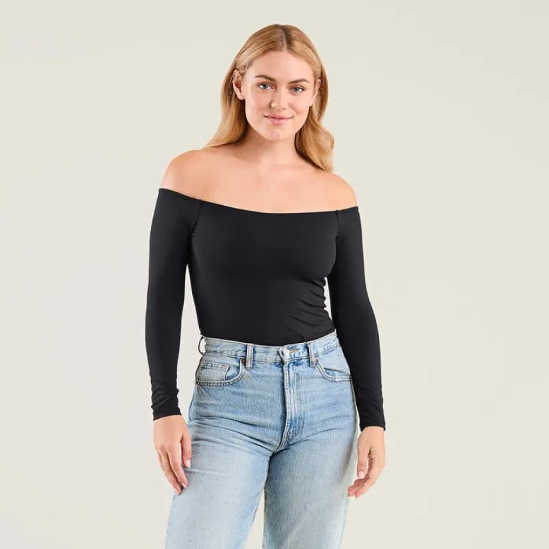 Off The Shoulder Bodysuit sold by nuuds