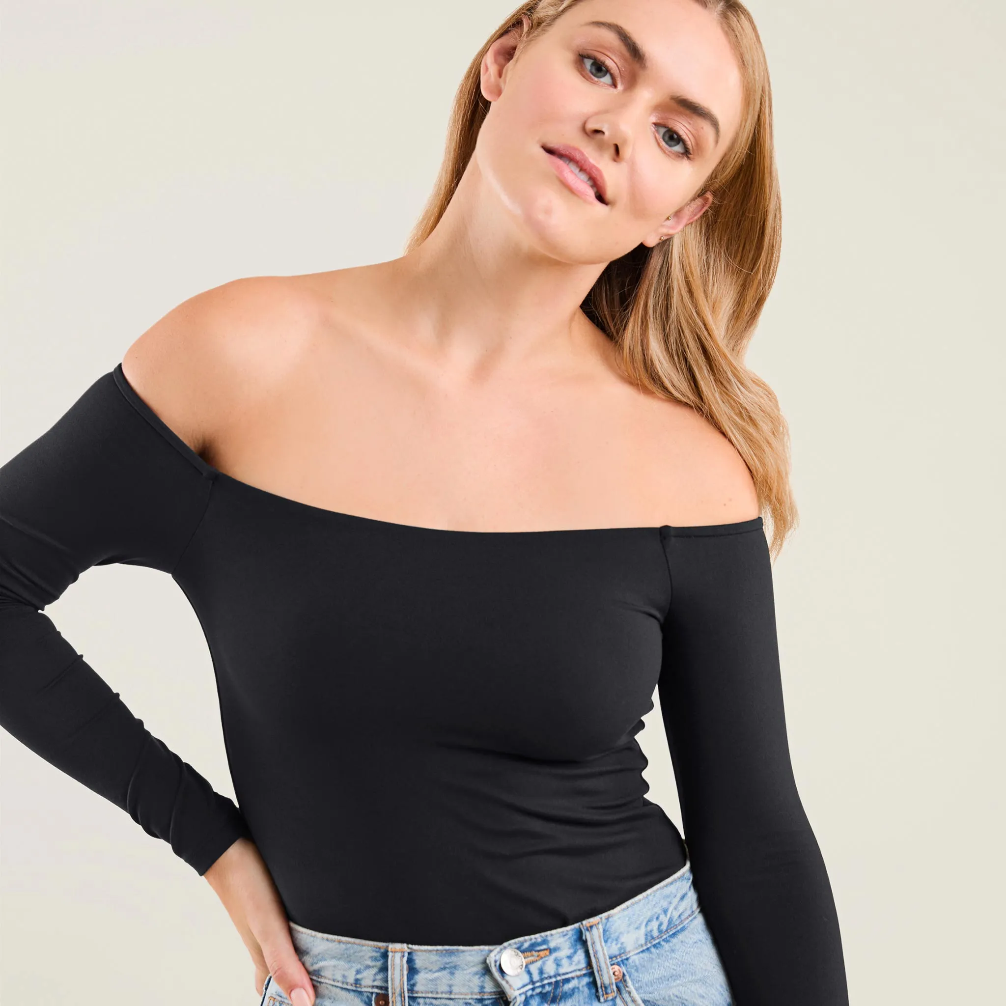 Off The Shoulder Bodysuit sold by nuuds product image thumbnail 4