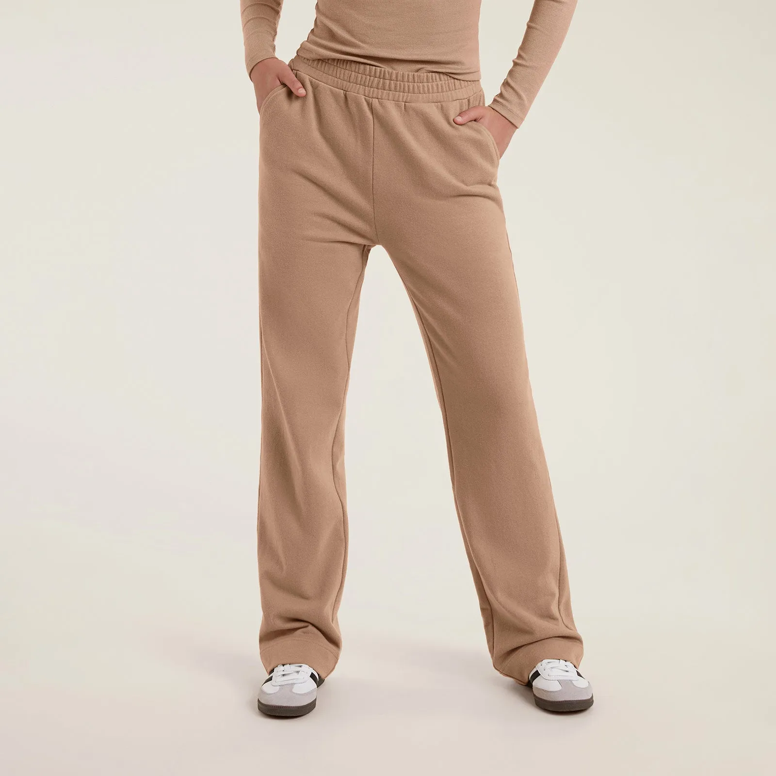 Wide Leg Sweatpant | Cinnamon sold by nuuds