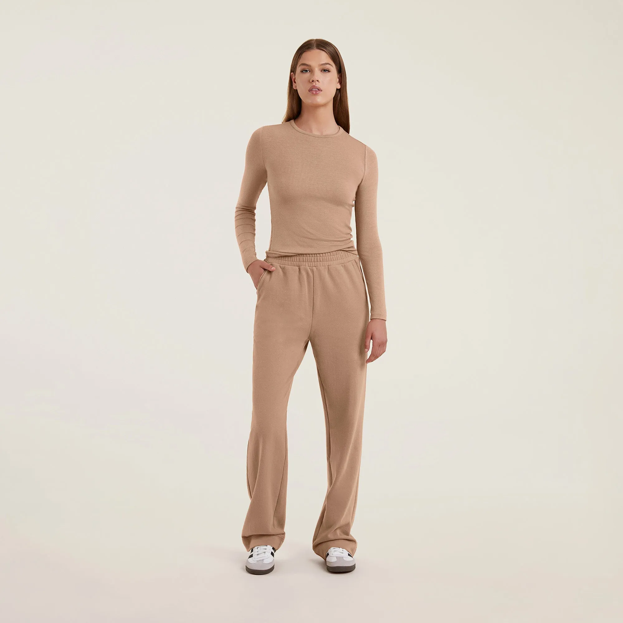 Wide Leg Sweatpant | Cinnamon sold by nuuds product image thumbnail 2