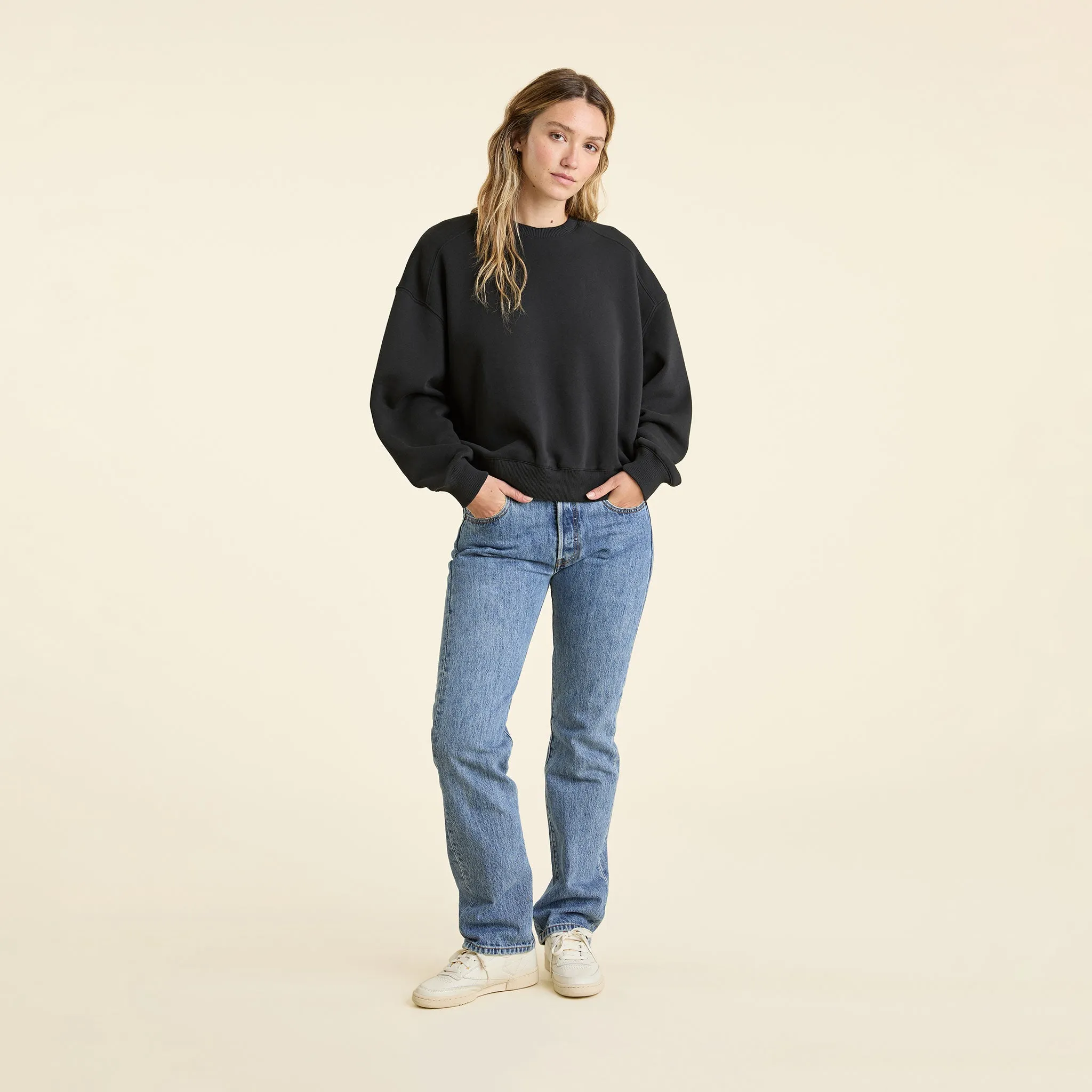 Classic Crewneck Sweatshirt | Black sold by nuuds product image thumbnail 2