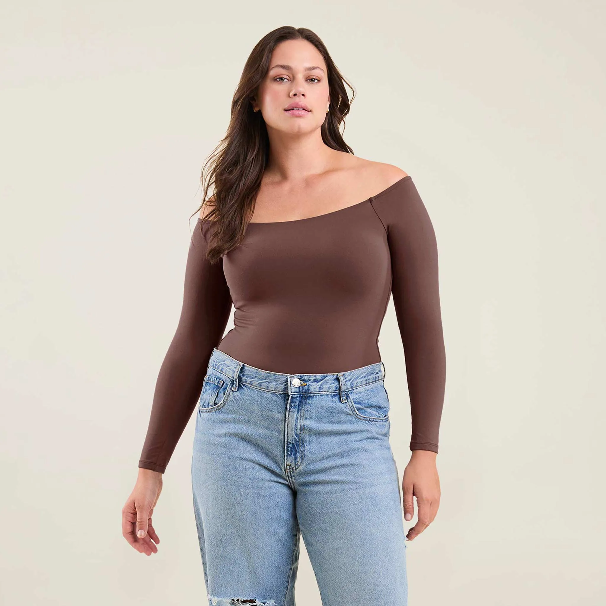 Off The Shoulder Bodysuit | Coffee sold by nuuds