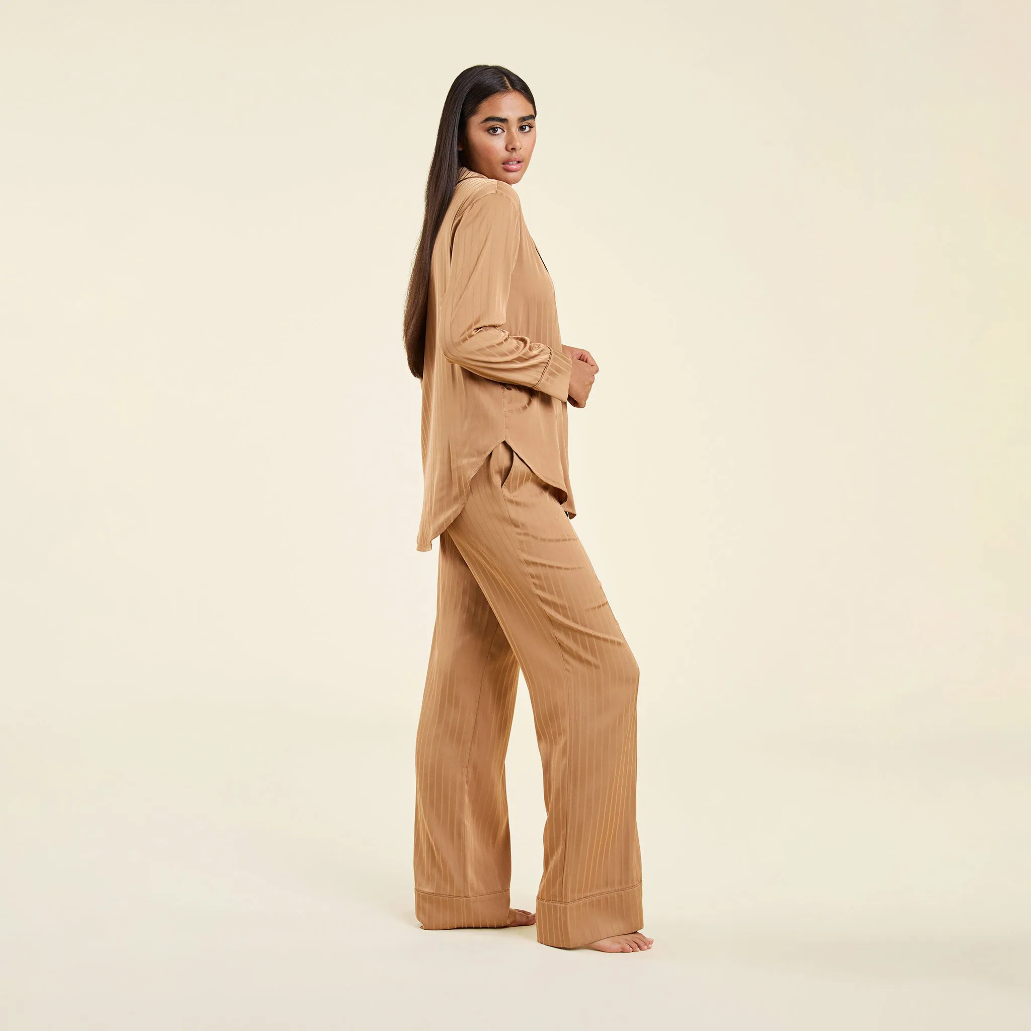 Satin Pajama Set | Cinnamon sold by nuuds product image thumbnail 3