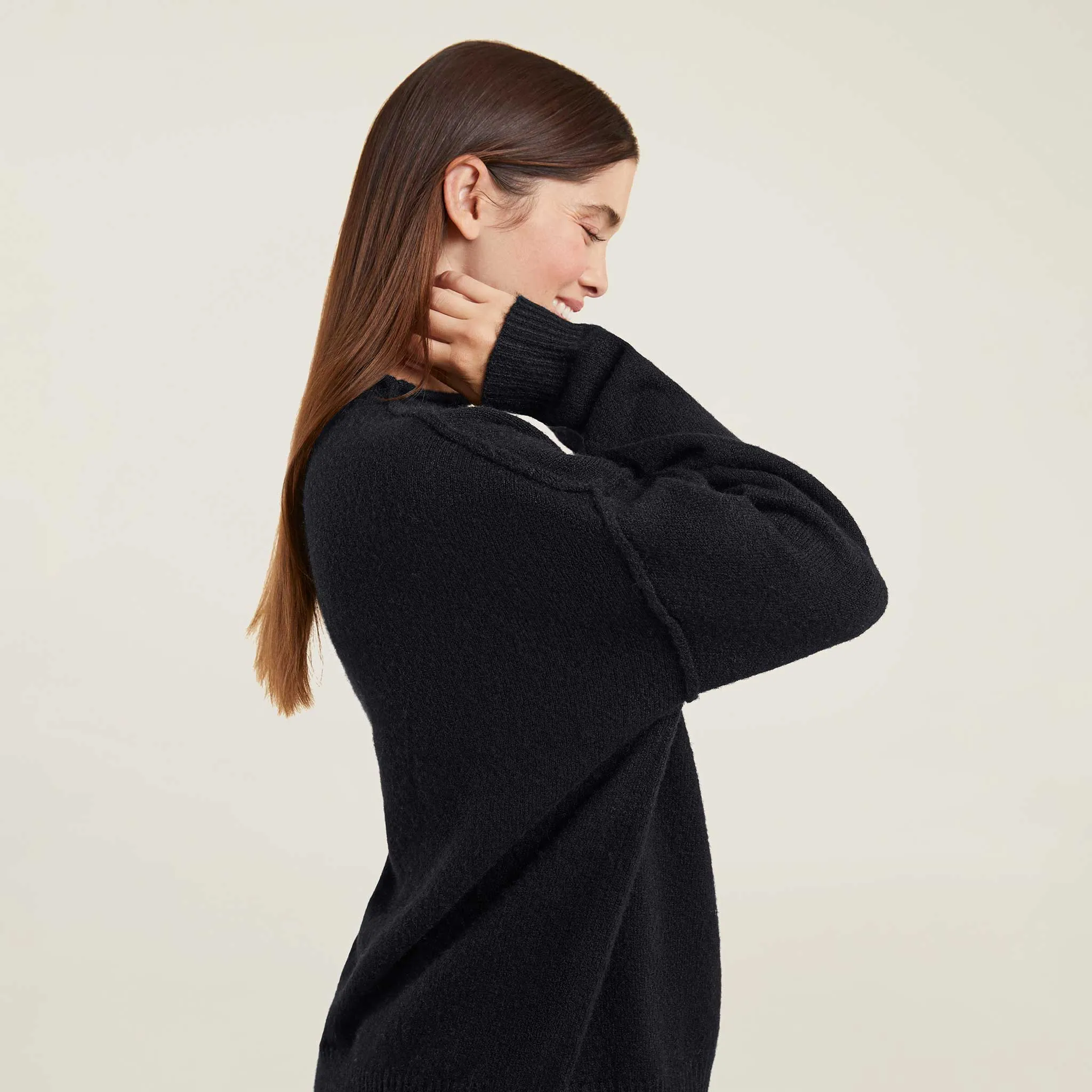 Cozy Knit Sweater | Black sold by nuuds product image thumbnail 5