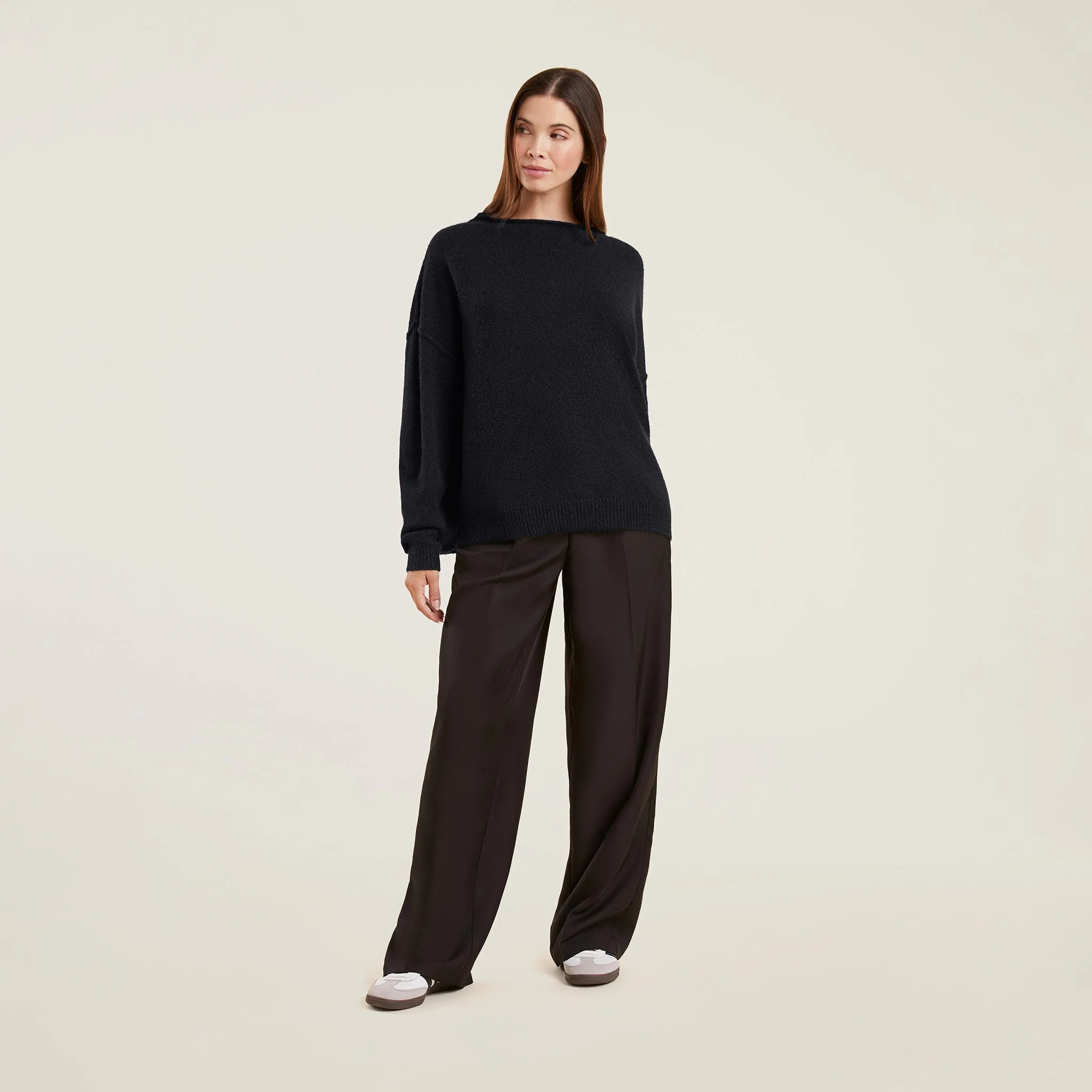 Cozy Knit Sweater | Black sold by nuuds product image thumbnail 2