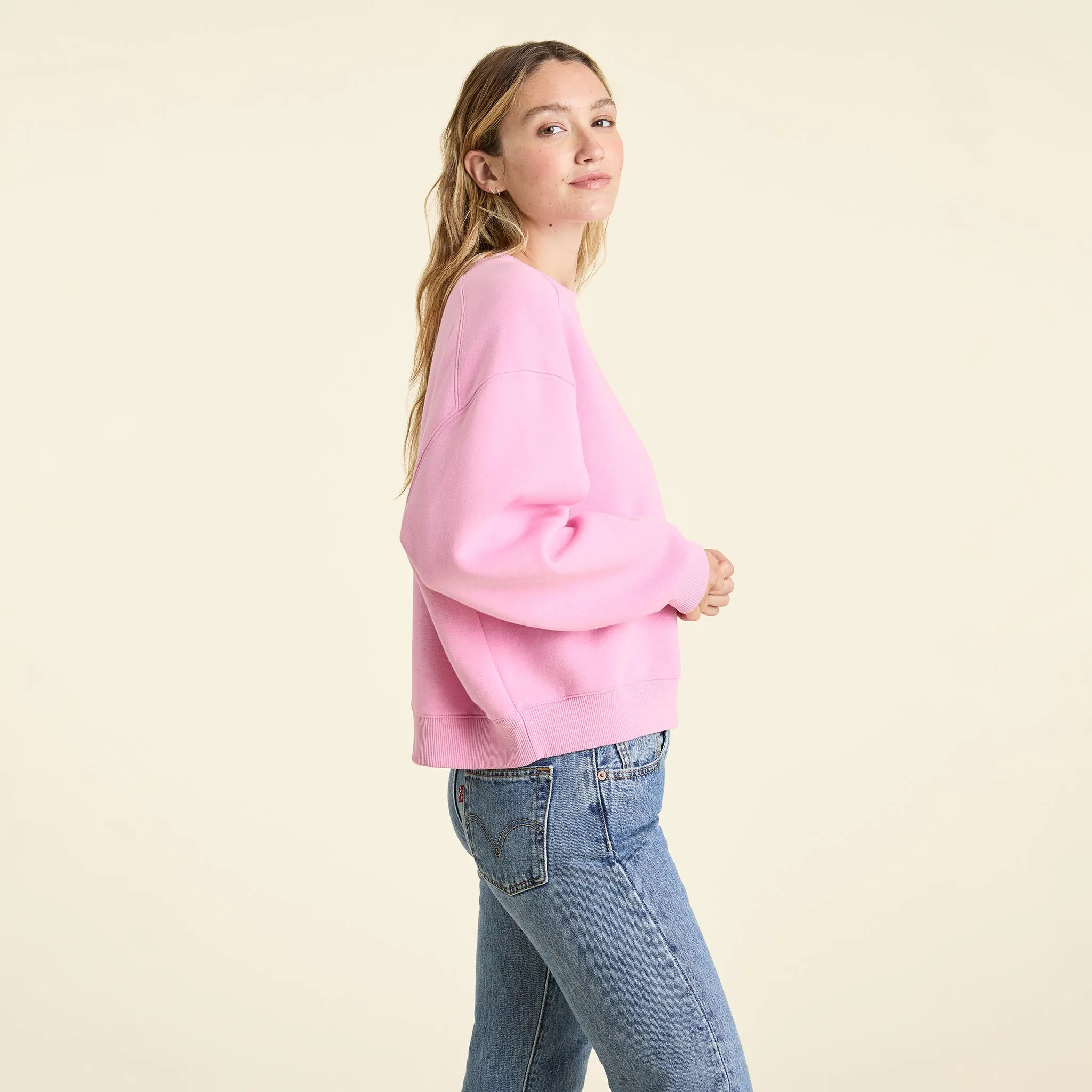 Classic Crewneck Sweatshirt | Bubblegum Pink sold by nuuds product image thumbnail 3