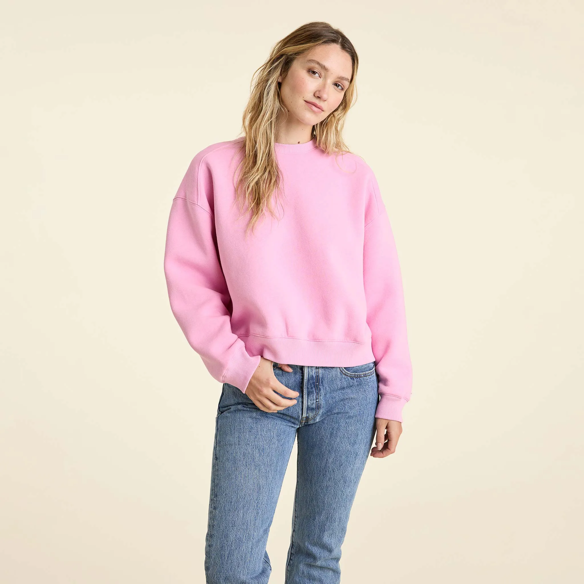 Classic Crewneck Sweatshirt | Bubblegum Pink sold by nuuds