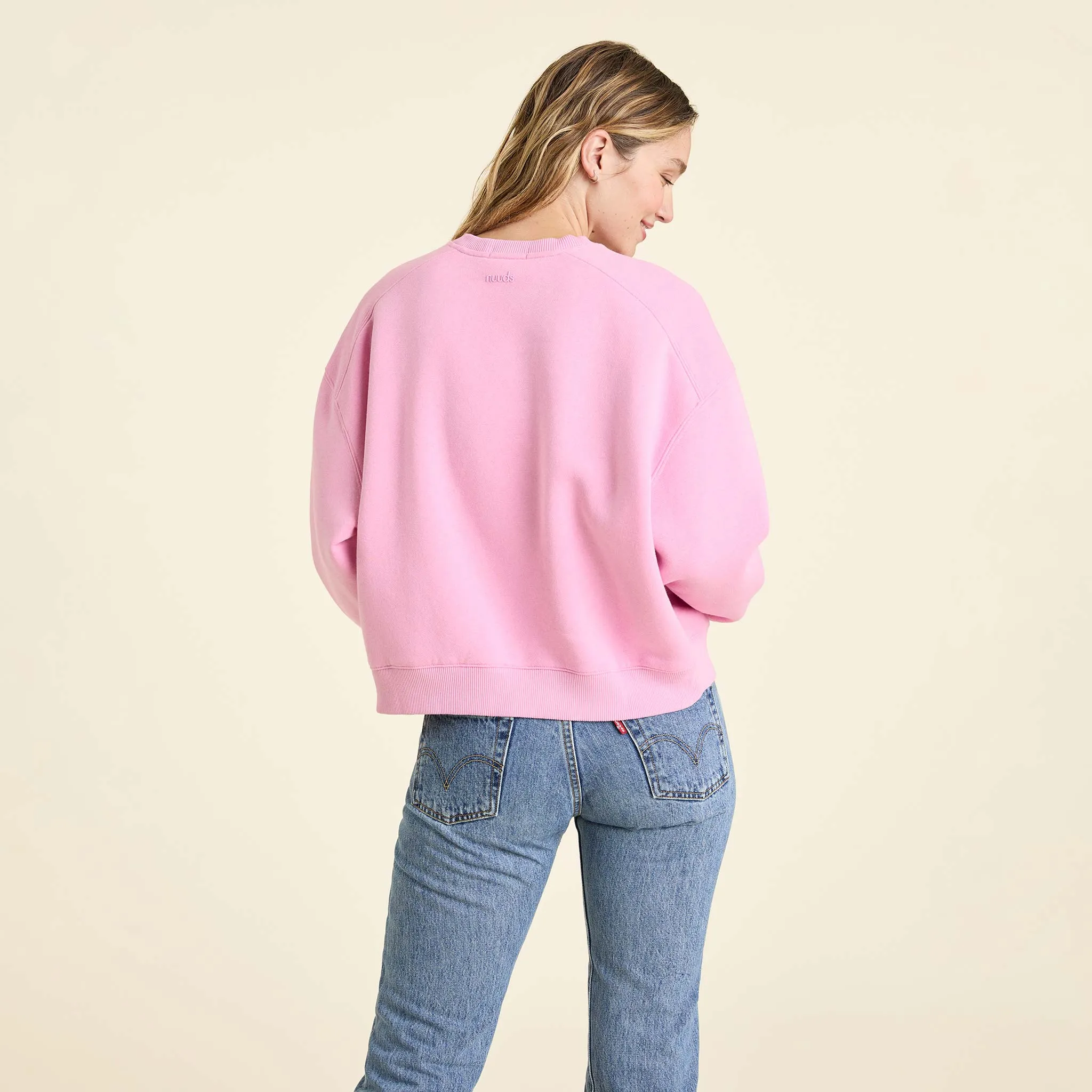 Classic Crewneck Sweatshirt | Bubblegum Pink sold by nuuds product image thumbnail 4
