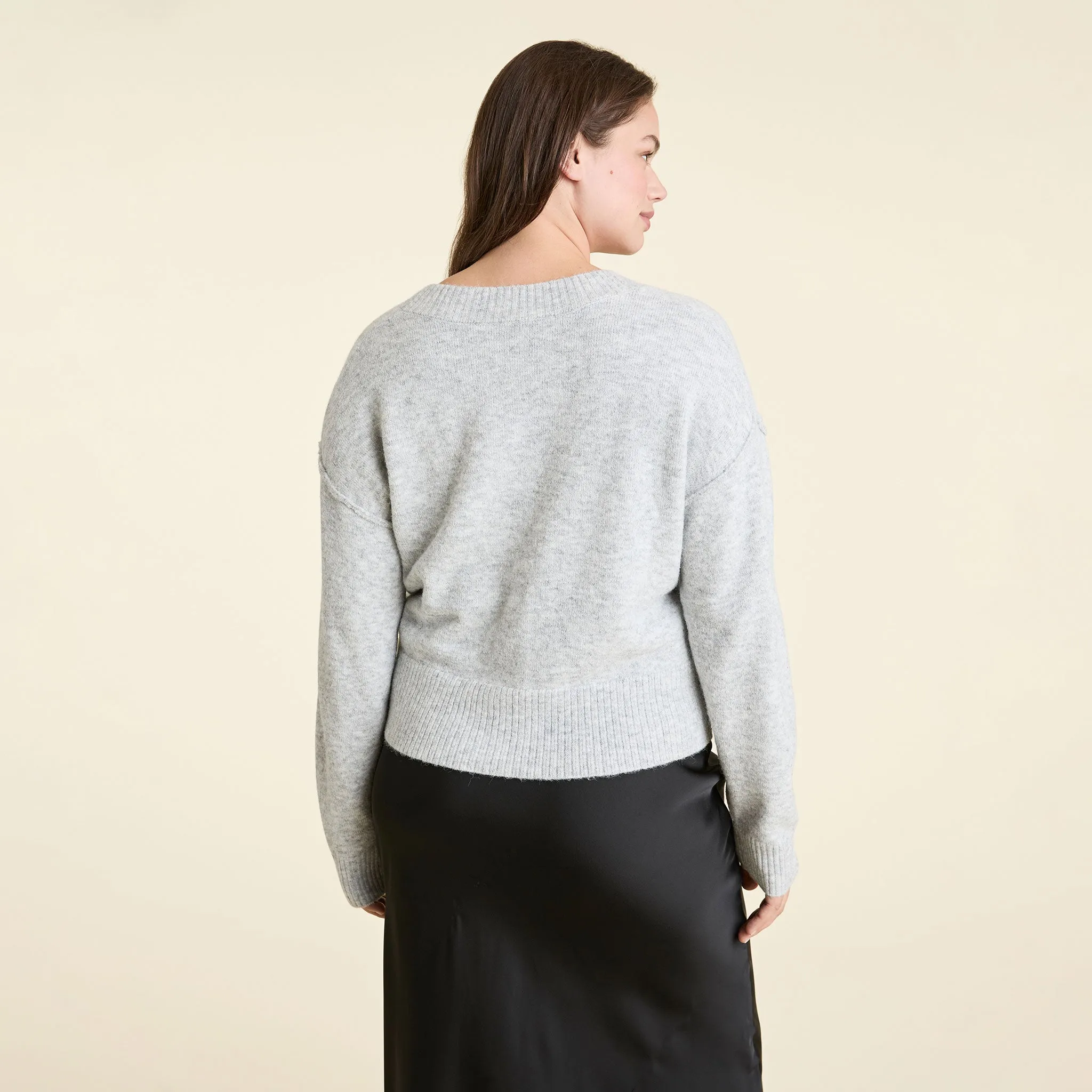 Cozy Knit Cardigan | Heather Grey sold by nuuds product image thumbnail 4