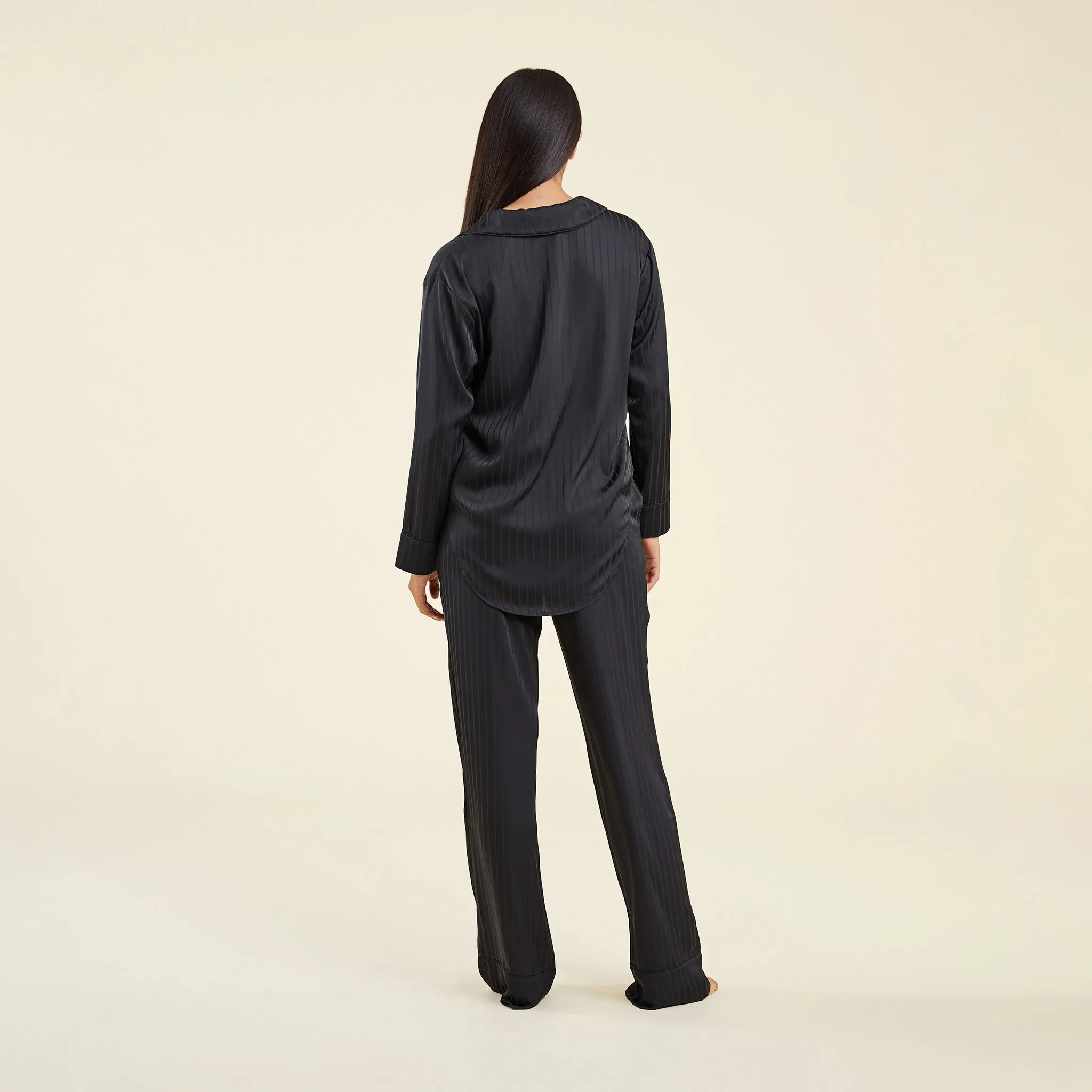 Satin Pajama Set | Black sold by nuuds product image thumbnail 4