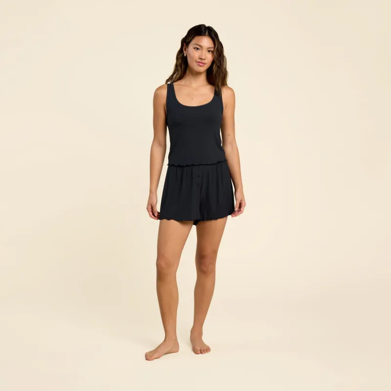 Mini Rib Cheeky Shorts sold by nuuds