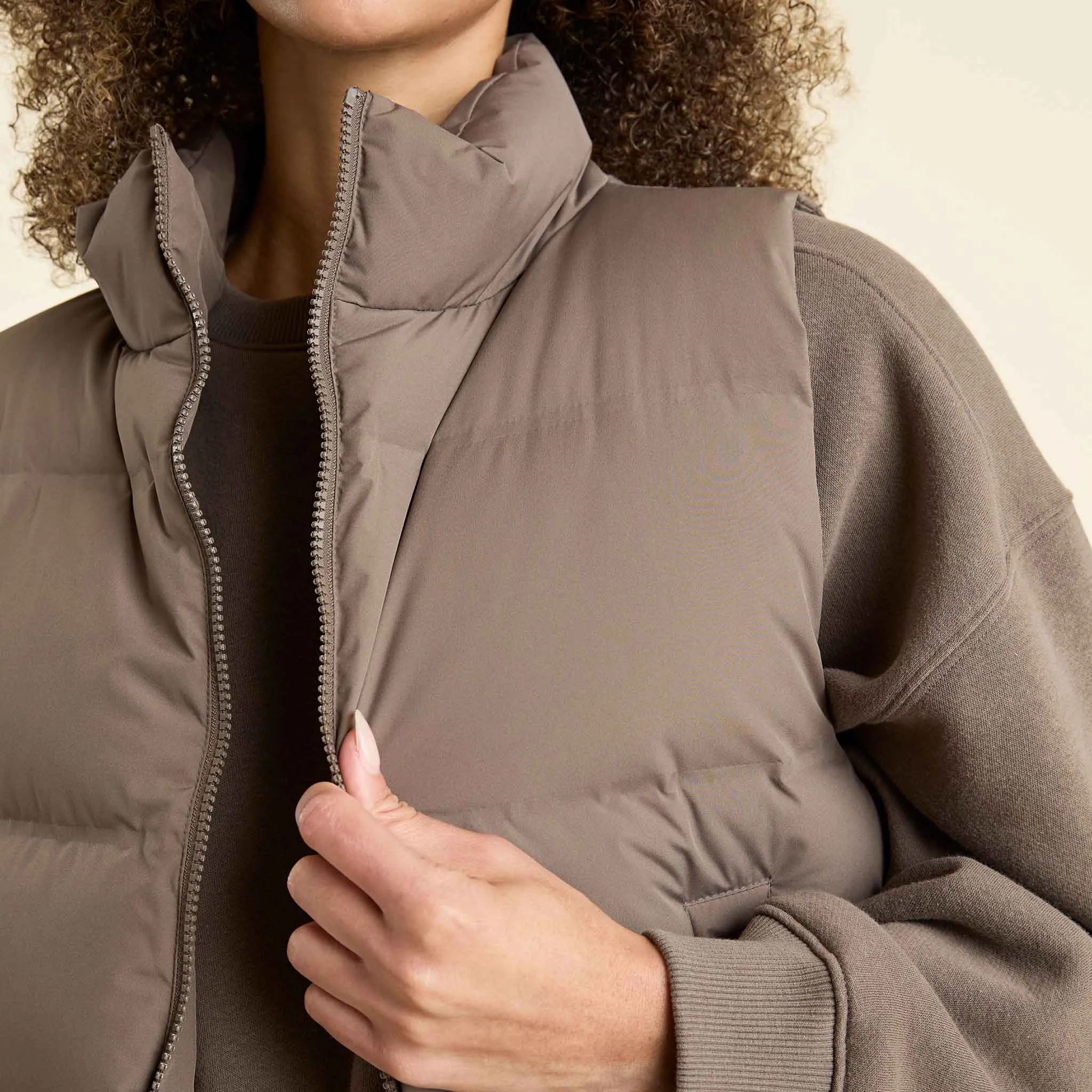 Puffer Vest | Mocha sold by nuuds product image thumbnail 5