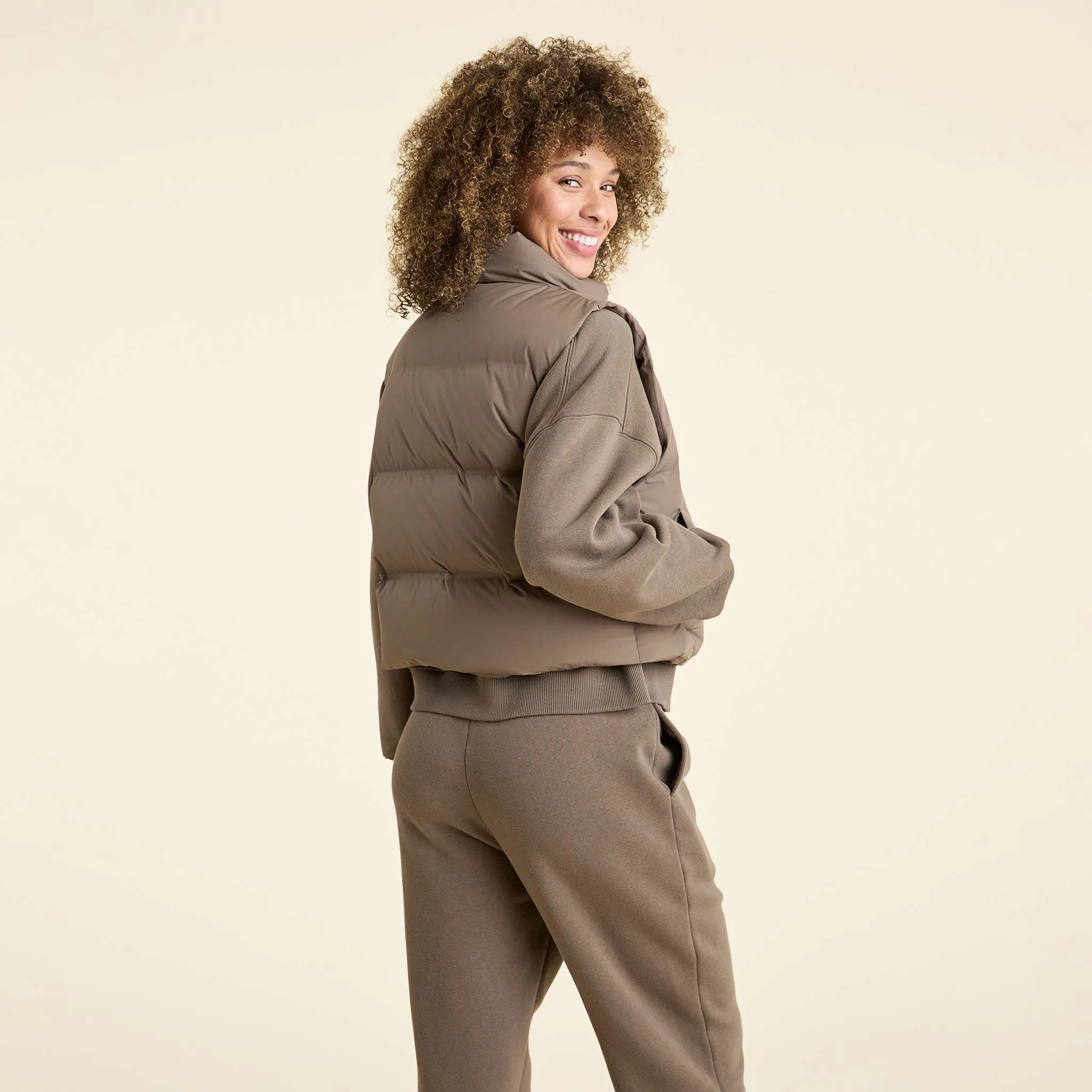 Puffer Vest | Mocha sold by nuuds product image thumbnail 4