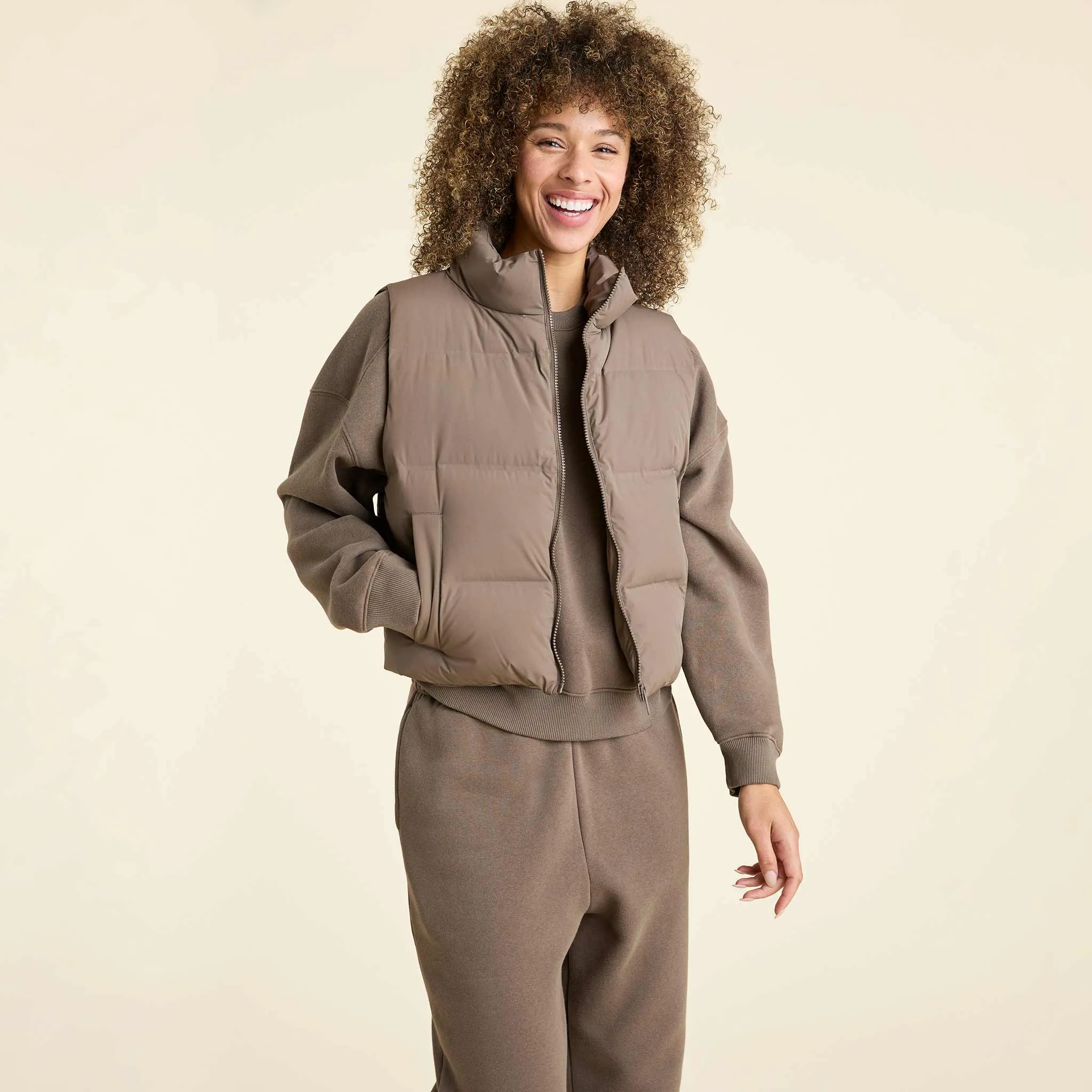 Puffer Vest | Mocha sold by nuuds