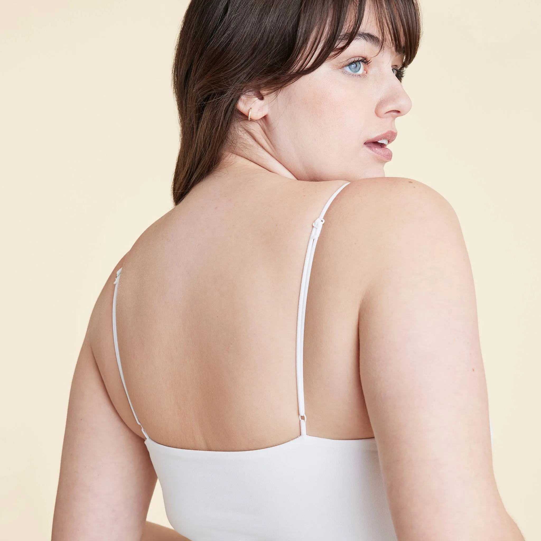 Cami Bodysuit | White sold by nuuds product image thumbnail 5