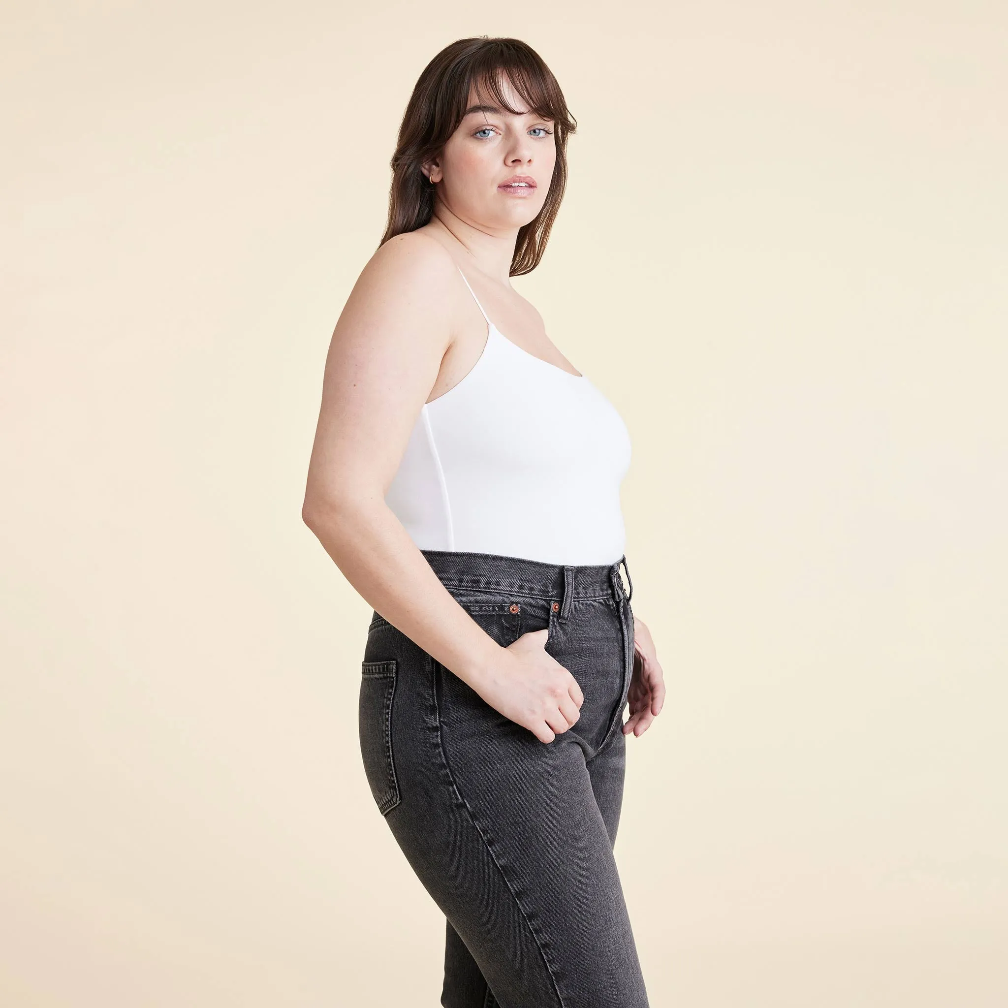 Cami Bodysuit | White sold by nuuds product image thumbnail 3