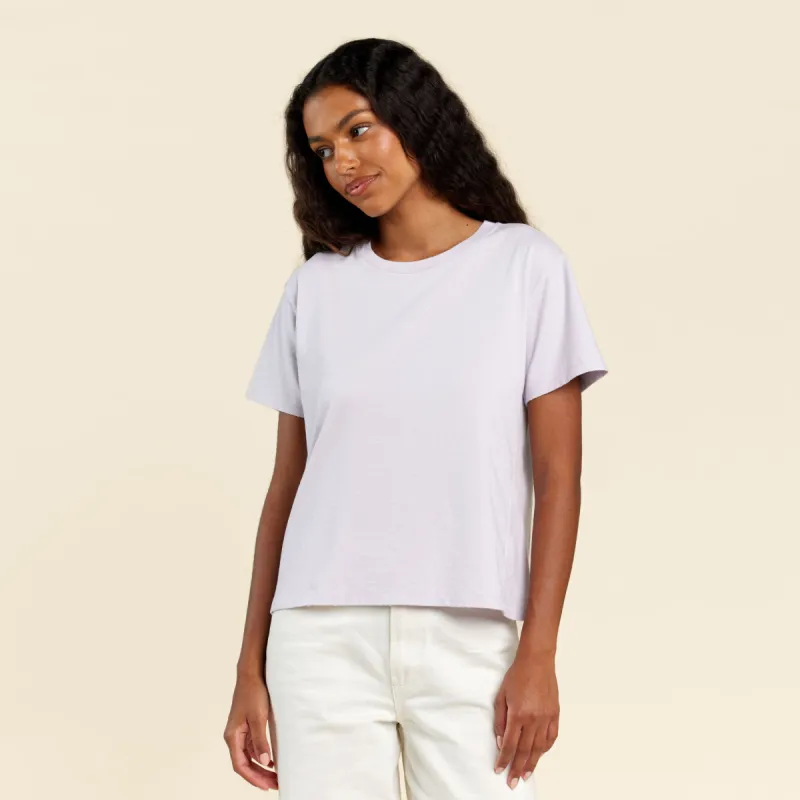 Vintage Cotton Everyday T-Shirt | Lilac sold by nuuds
