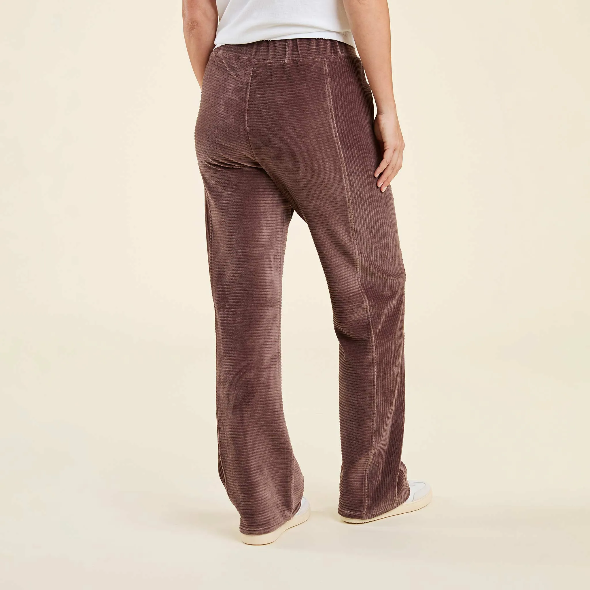 Textured Wide Leg Pant | Coffee sold by nuuds product image thumbnail 4