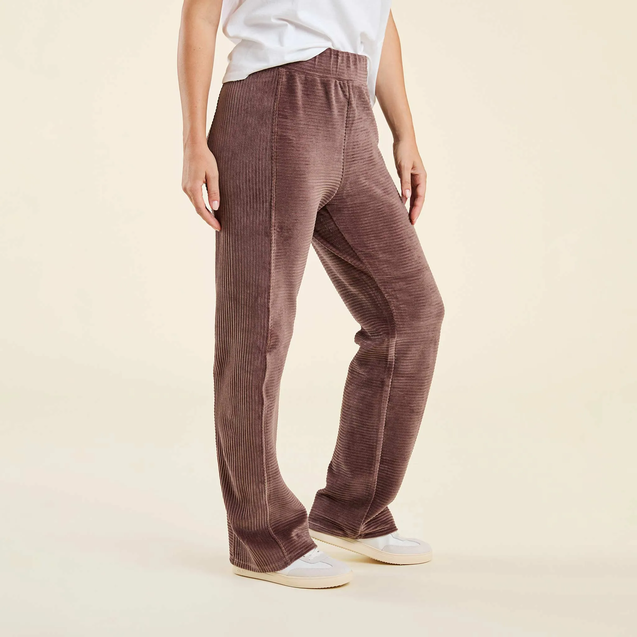 Textured Wide Leg Pant | Coffee sold by nuuds product image thumbnail 3