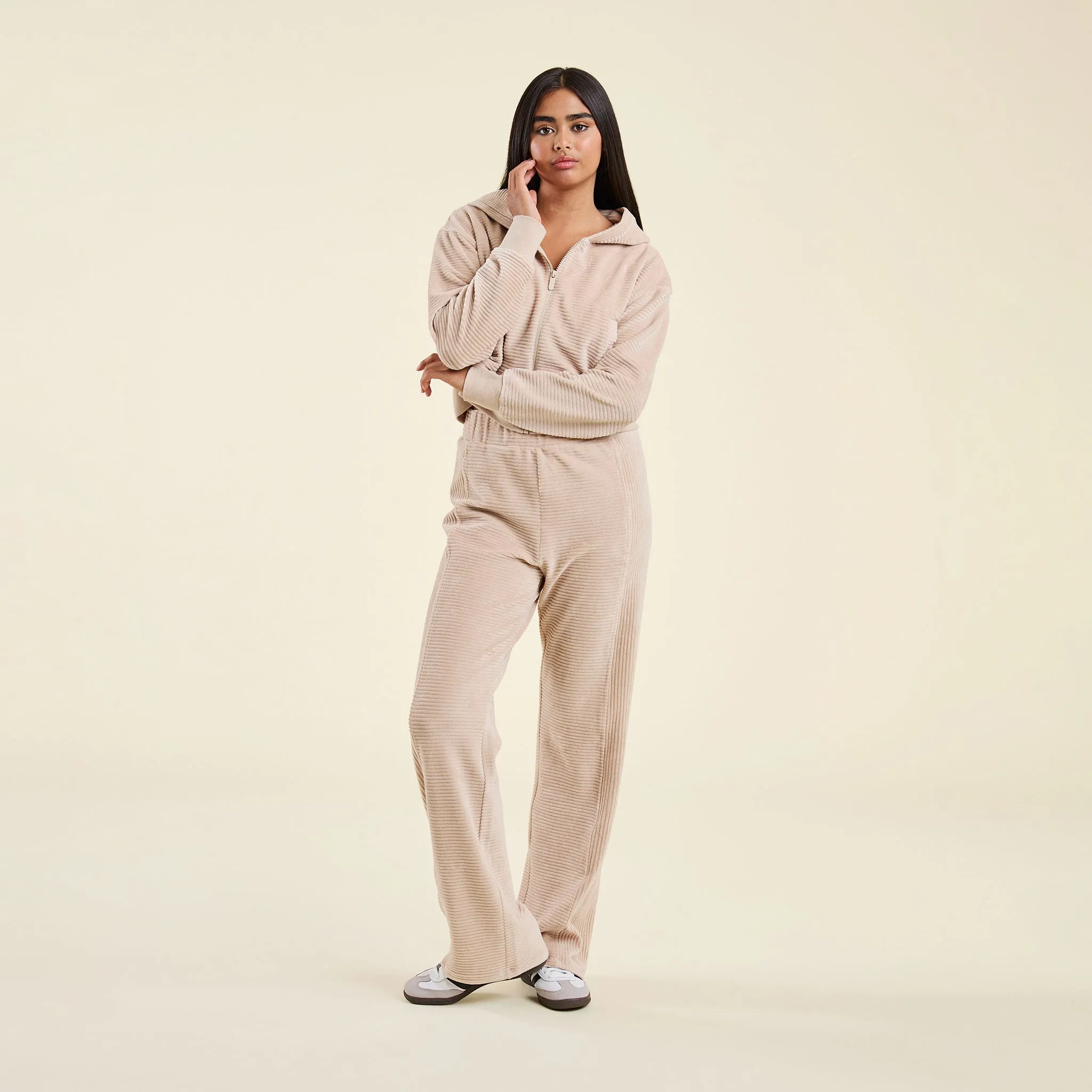 Textured Zip Hoodie | Doe sold by nuuds product image thumbnail 2