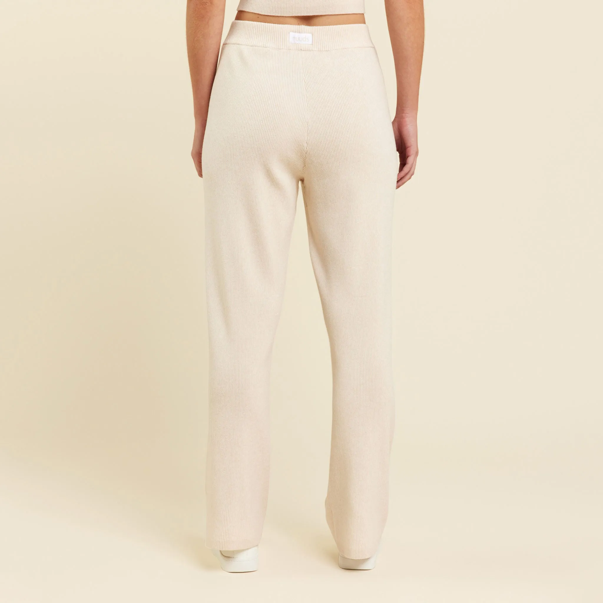 Ribbed Sweater Wide Leg Pant | Heather Bone sold by nuuds product image thumbnail 4