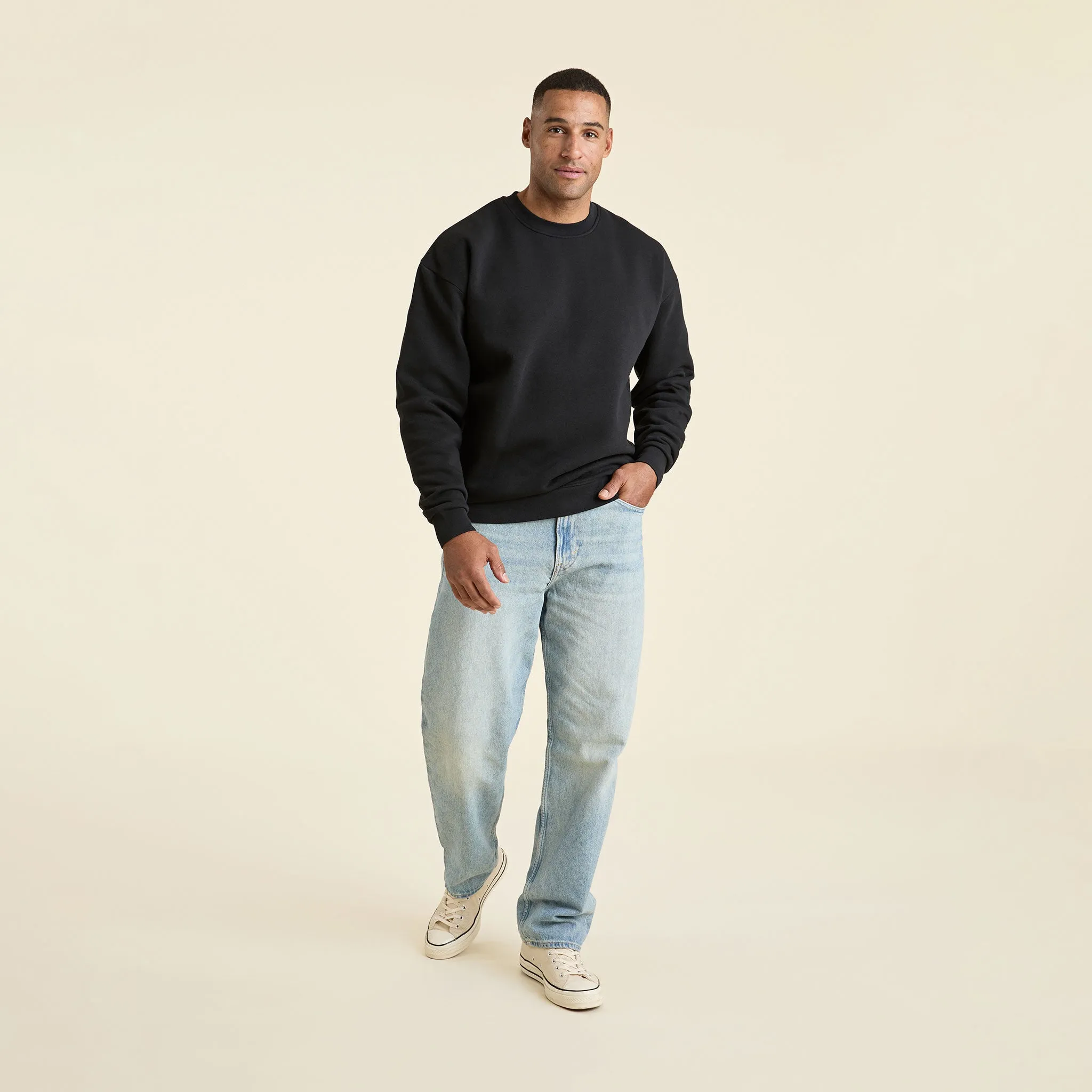 Men's Classic Crewneck Sweatshirt | Black sold by nuuds product image thumbnail 2