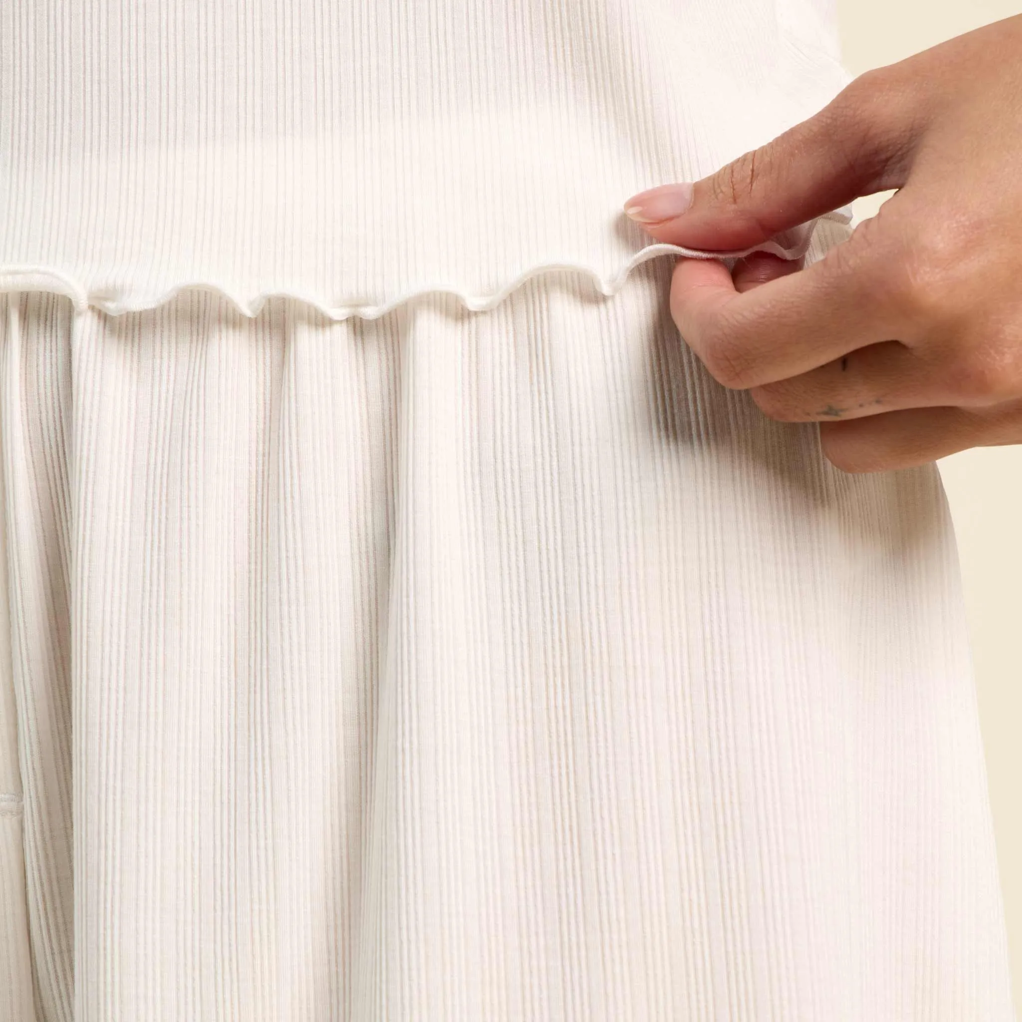 Mini Rib Tank | Pearl sold by nuuds product image thumbnail 5