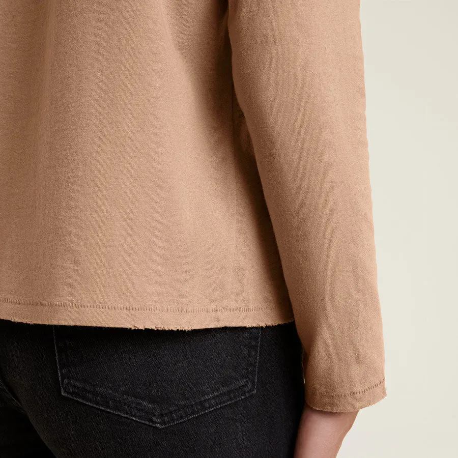 Vintage Cotton Long Sleeve Everyday T-Shirt | Cinnamon sold by nuuds product image thumbnail 5
