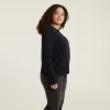 Vintage Cotton Long Sleeve Everyday T-Shirt | Black sold by nuuds