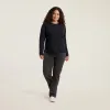 Vintage Cotton Long Sleeve Everyday T-Shirt | Black sold by nuuds
