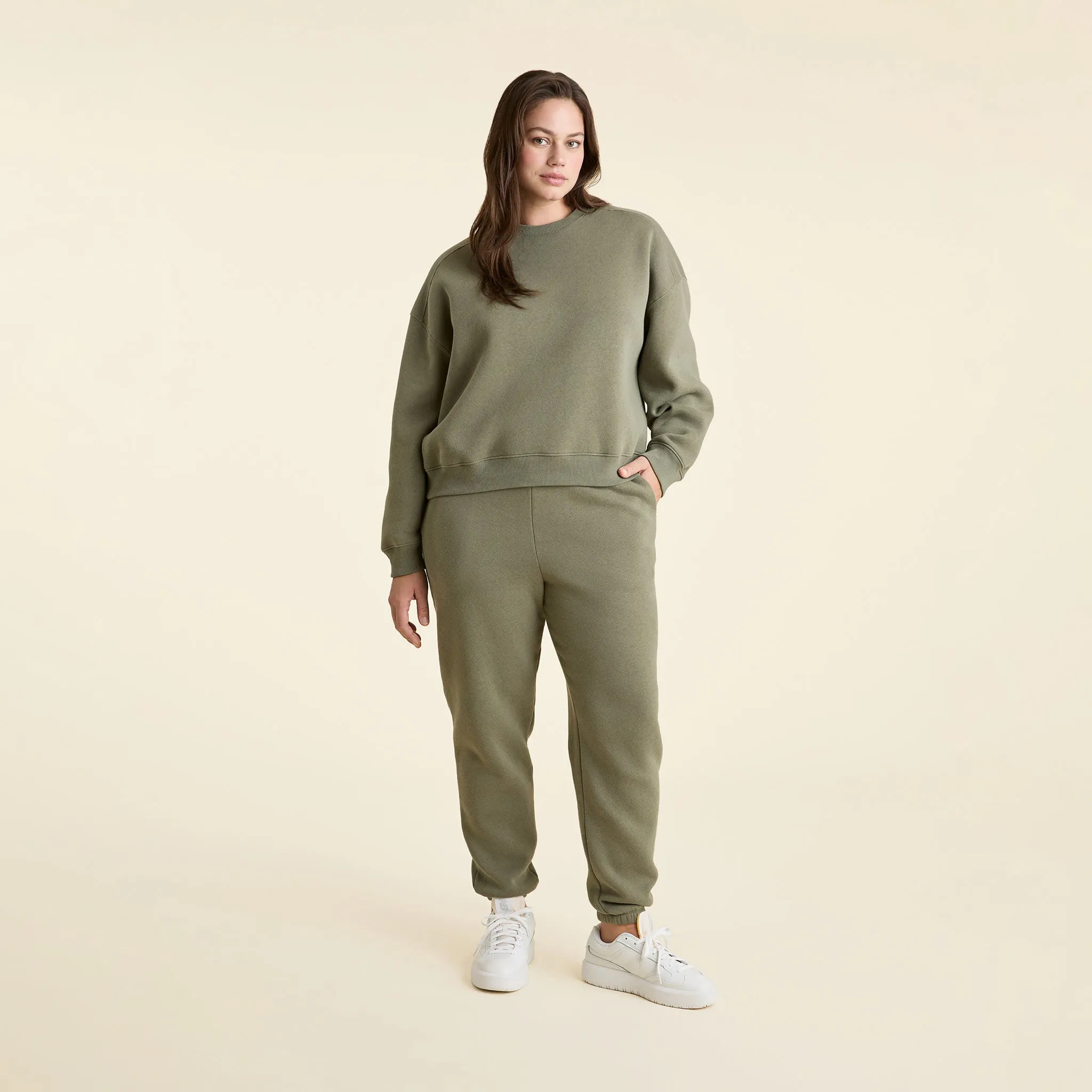 Classic Sweatpants | Olive sold by nuuds product image thumbnail 2